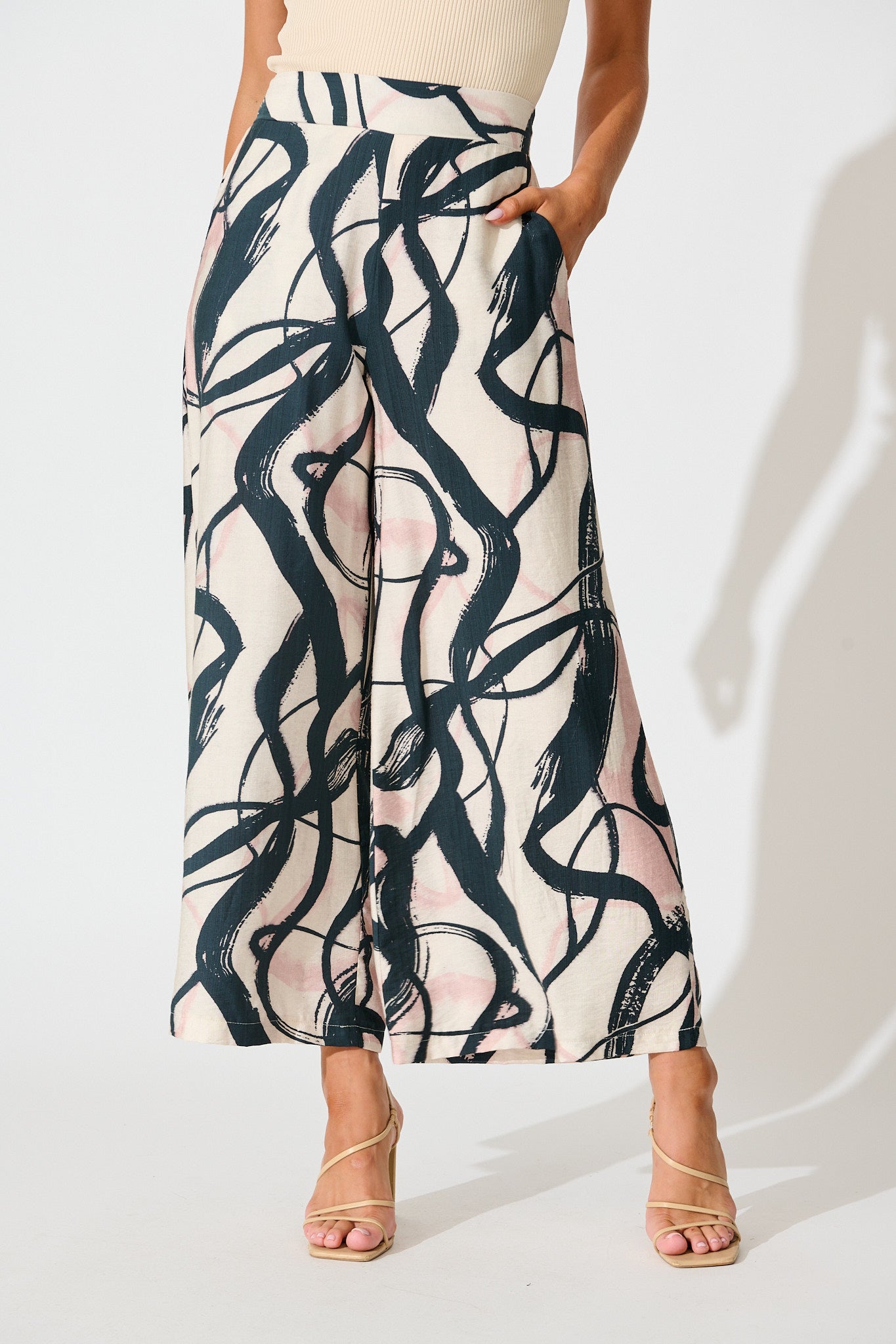 Ellery Pant in Cream Multi Print