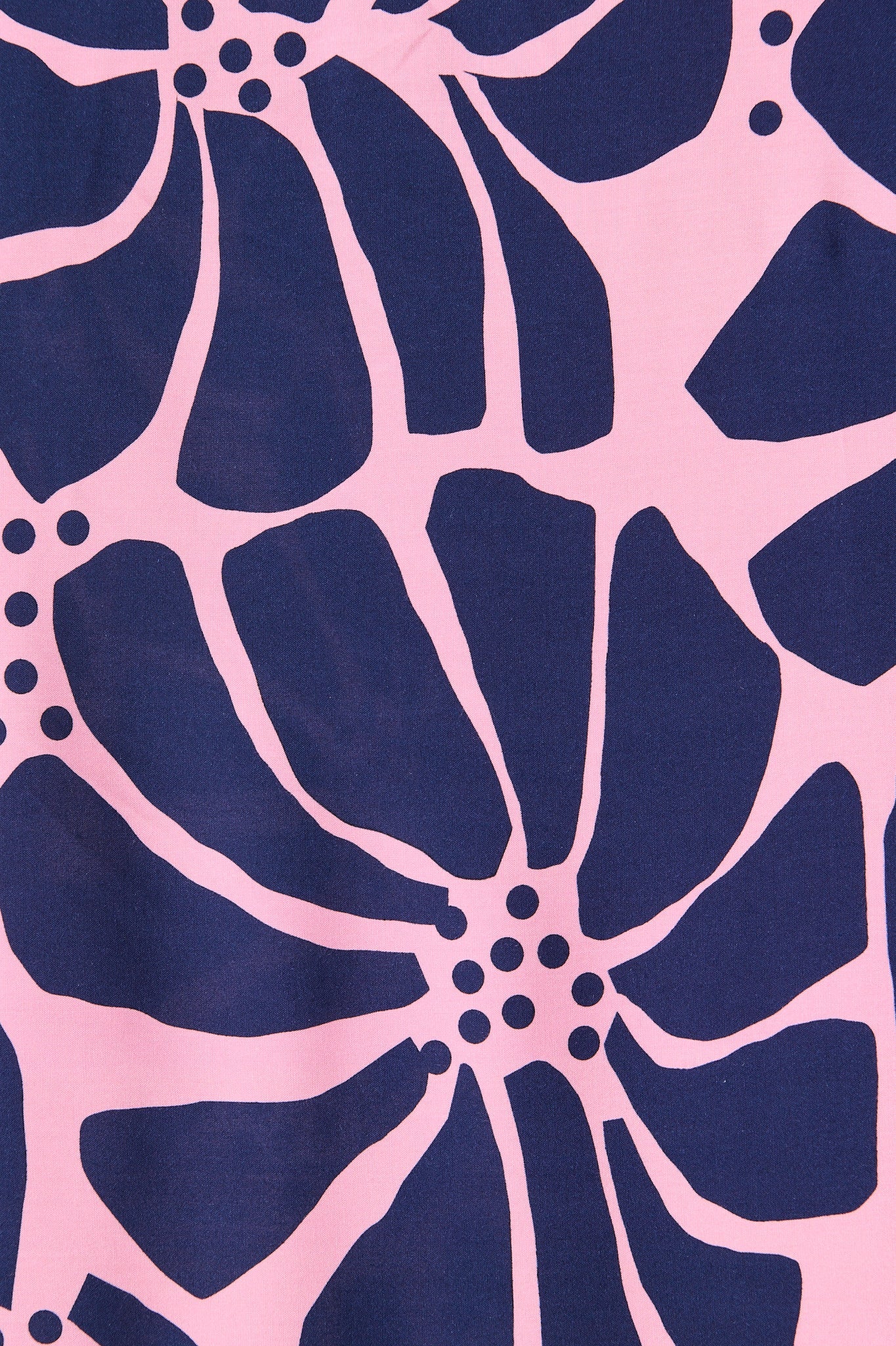 Aiken Midi Dress In Pink And Navy Floral