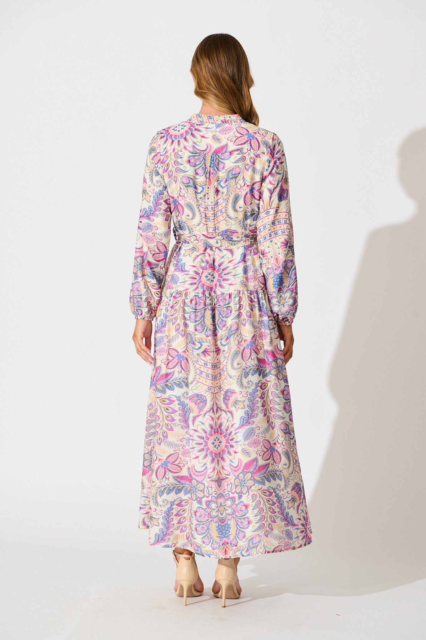 Rumours Maxi Dress in Pink Multi Floral