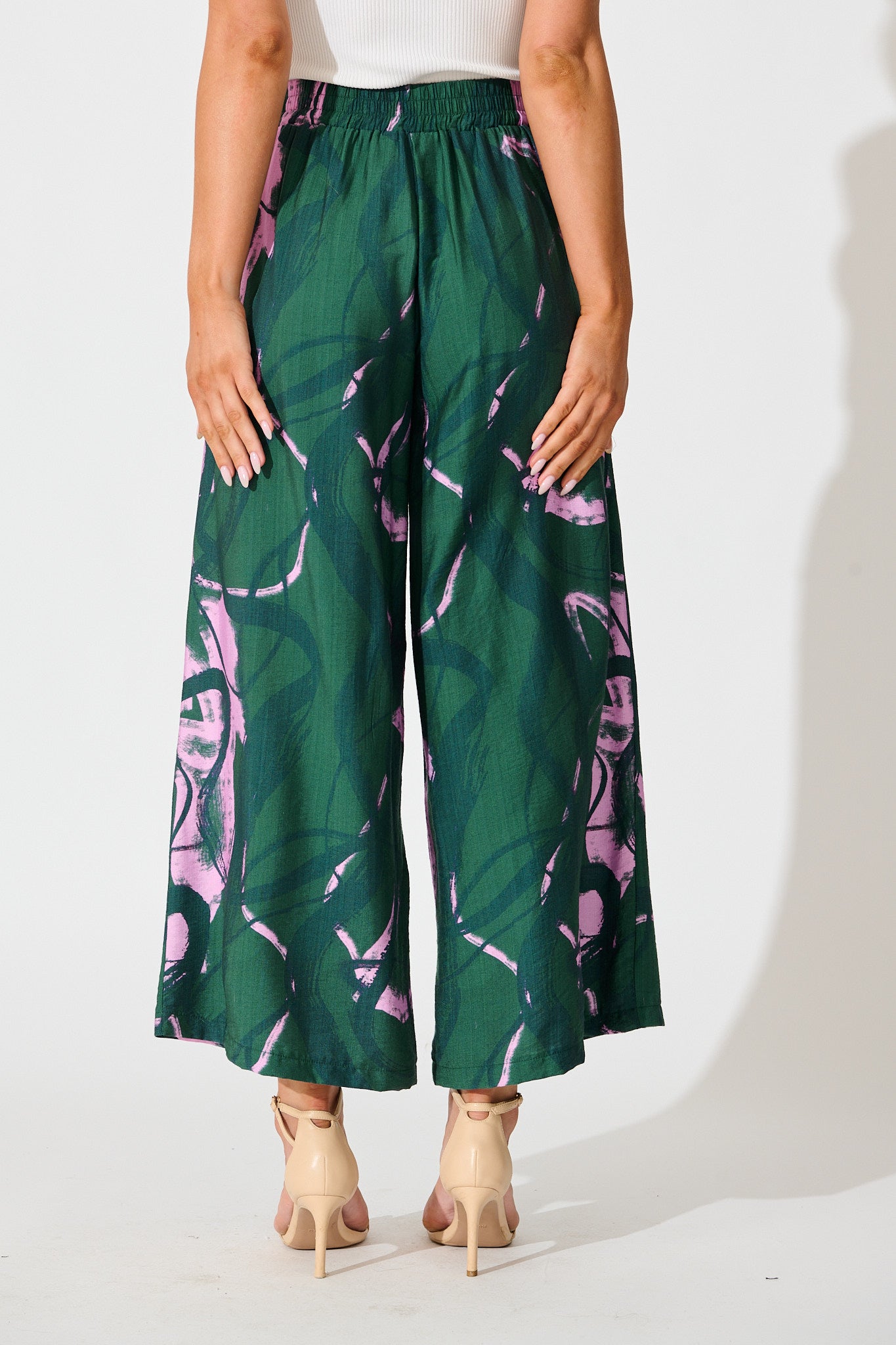 Ellery Pant in Green Multi Print