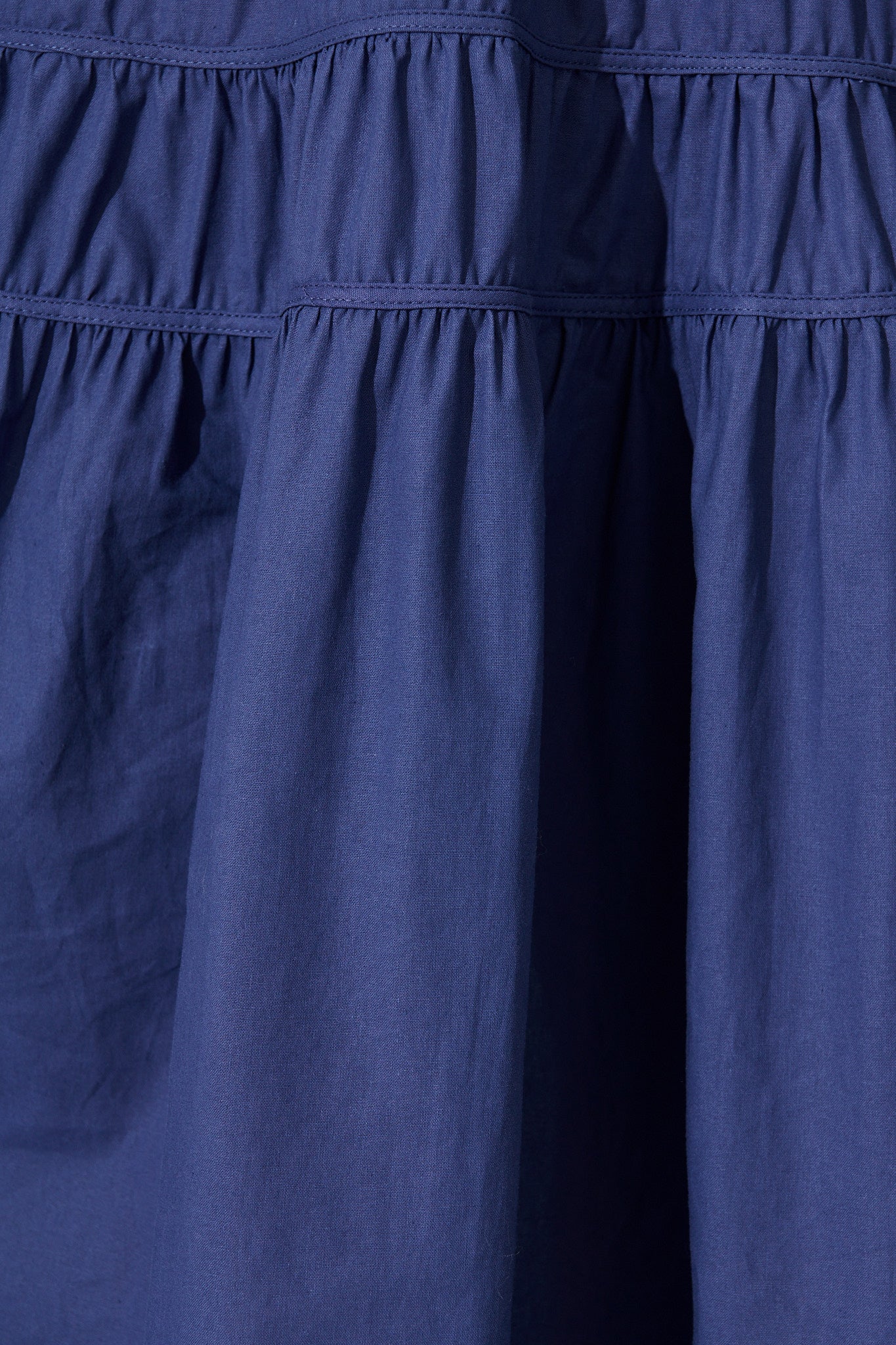 Amalie Midi Dress In Navy Cotton