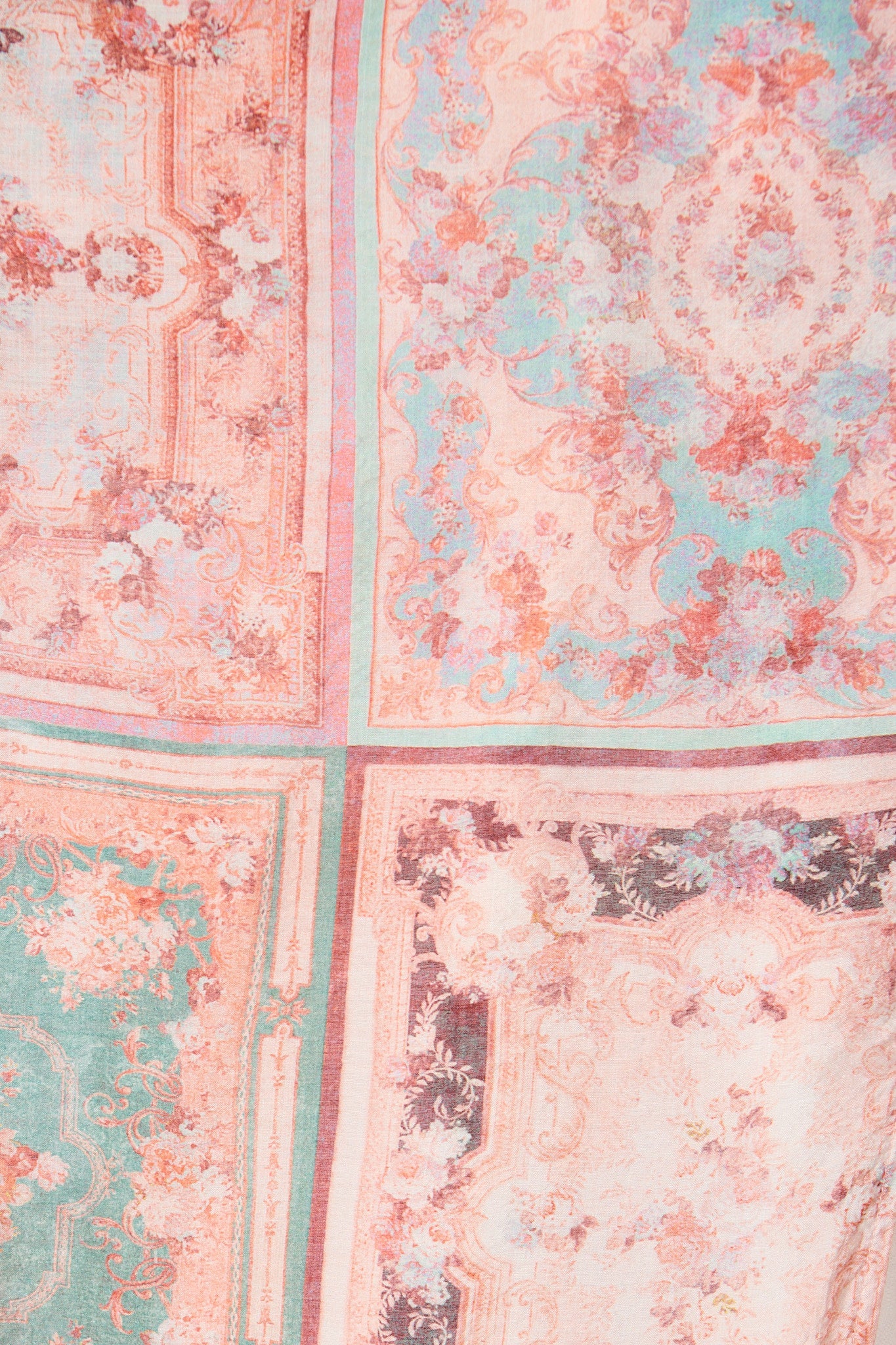 Sardina Midi Dress in Blush and Multi Patchwork Print