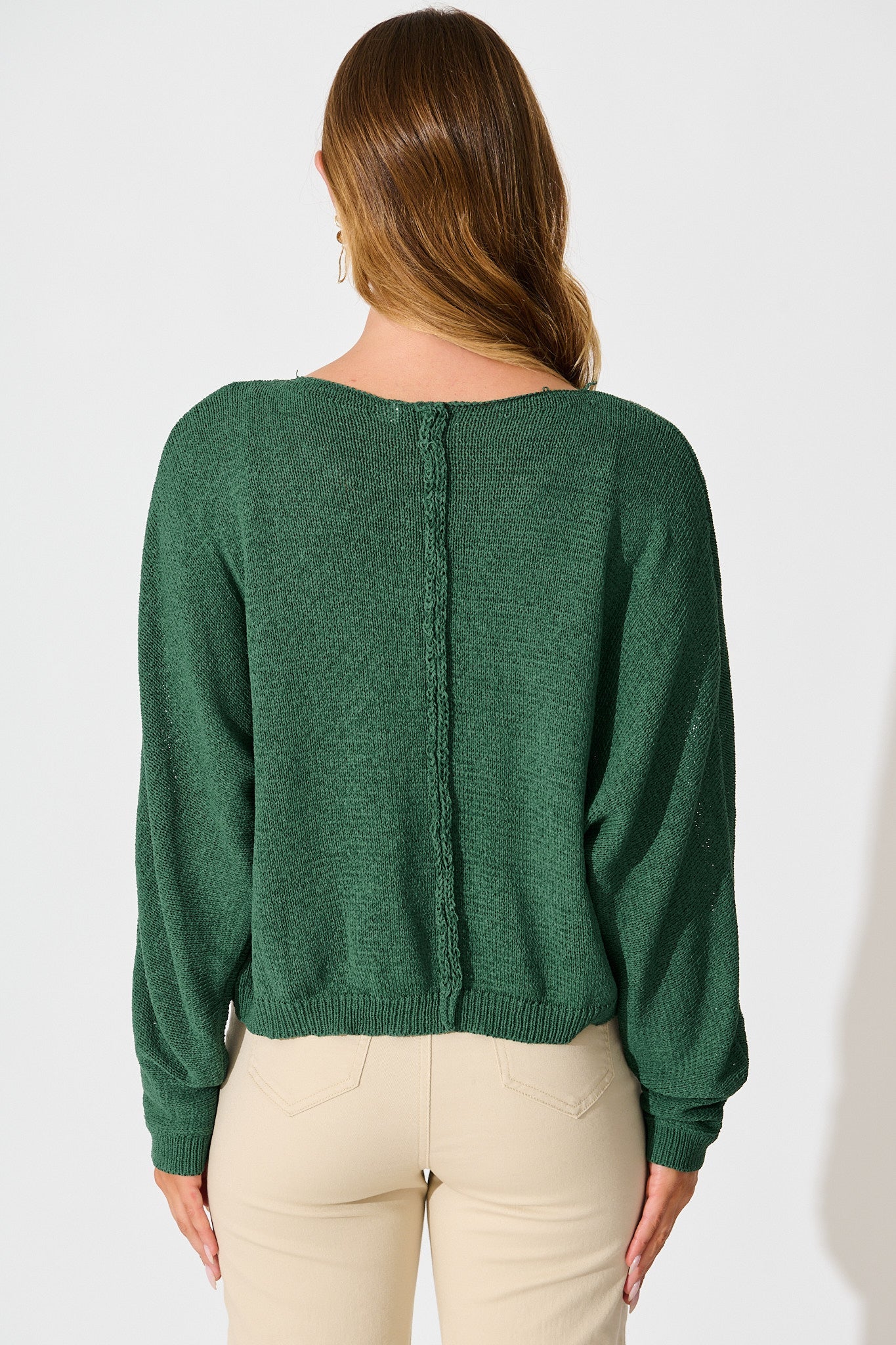 Vancouver Knit in Green Cotton Blend