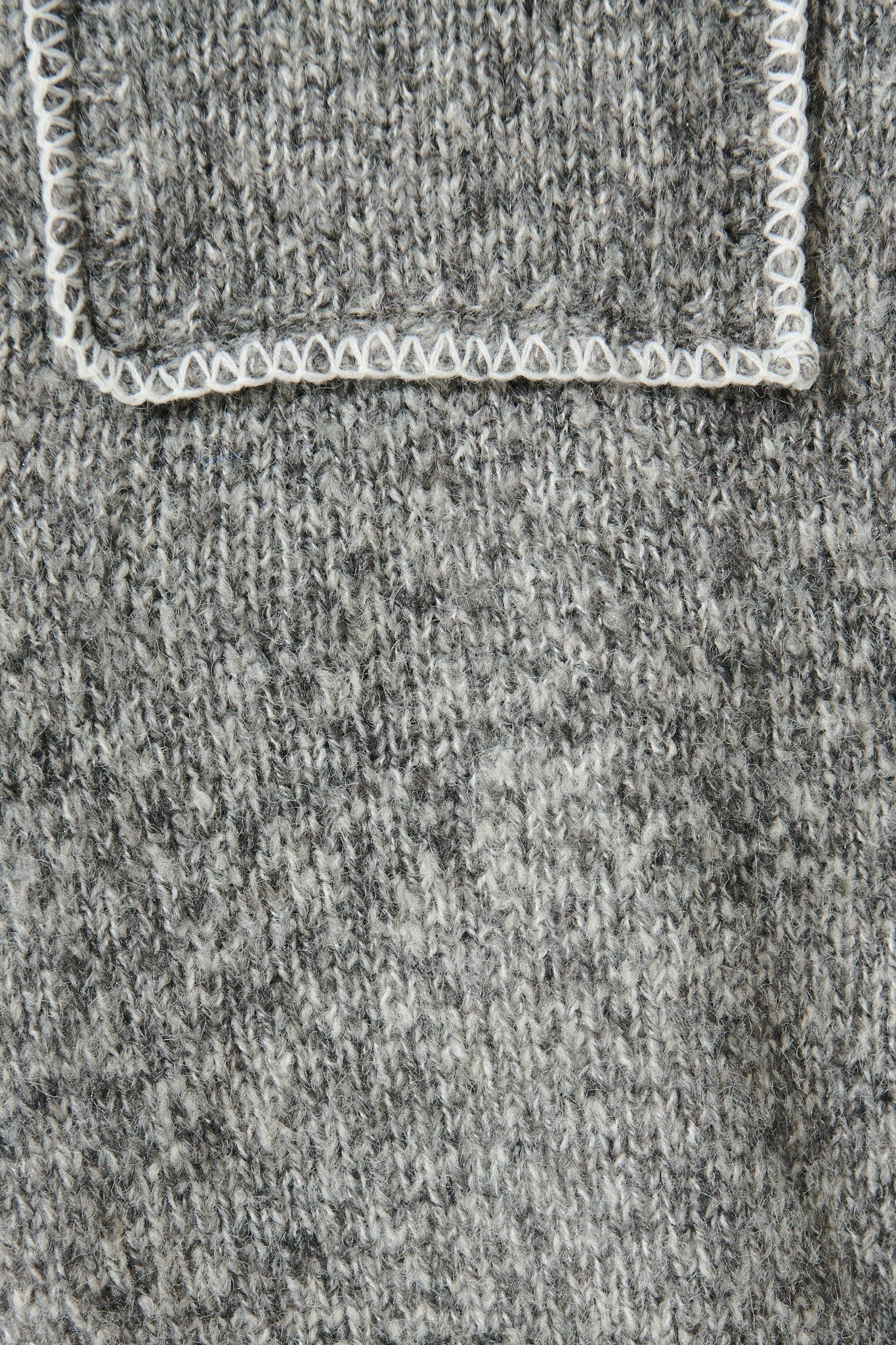 Laurita Knit Cardigan in Grey Marle Wool Blend