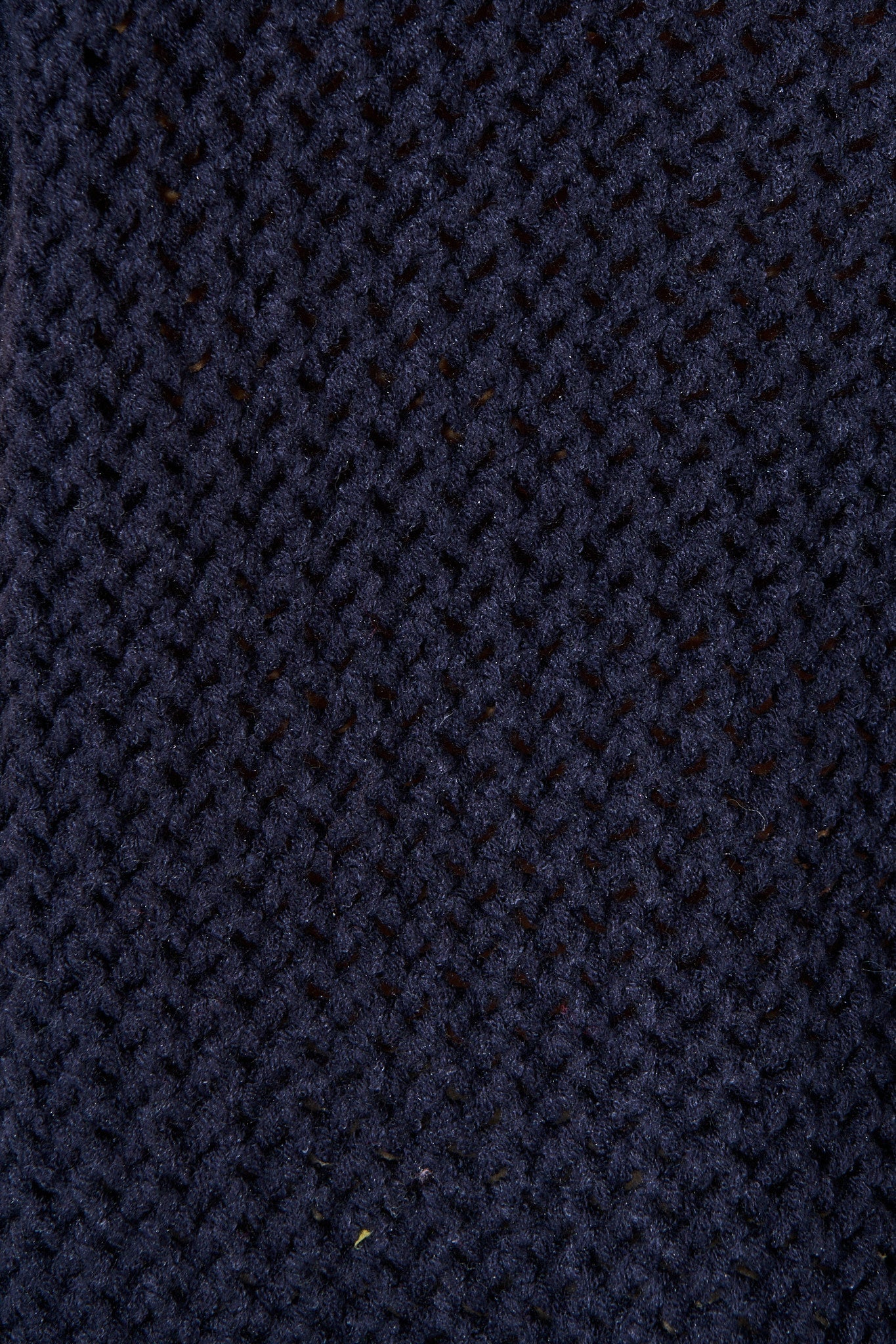 Samarah Knit Vest Top in Navy with Gold Buttons Wool Blend