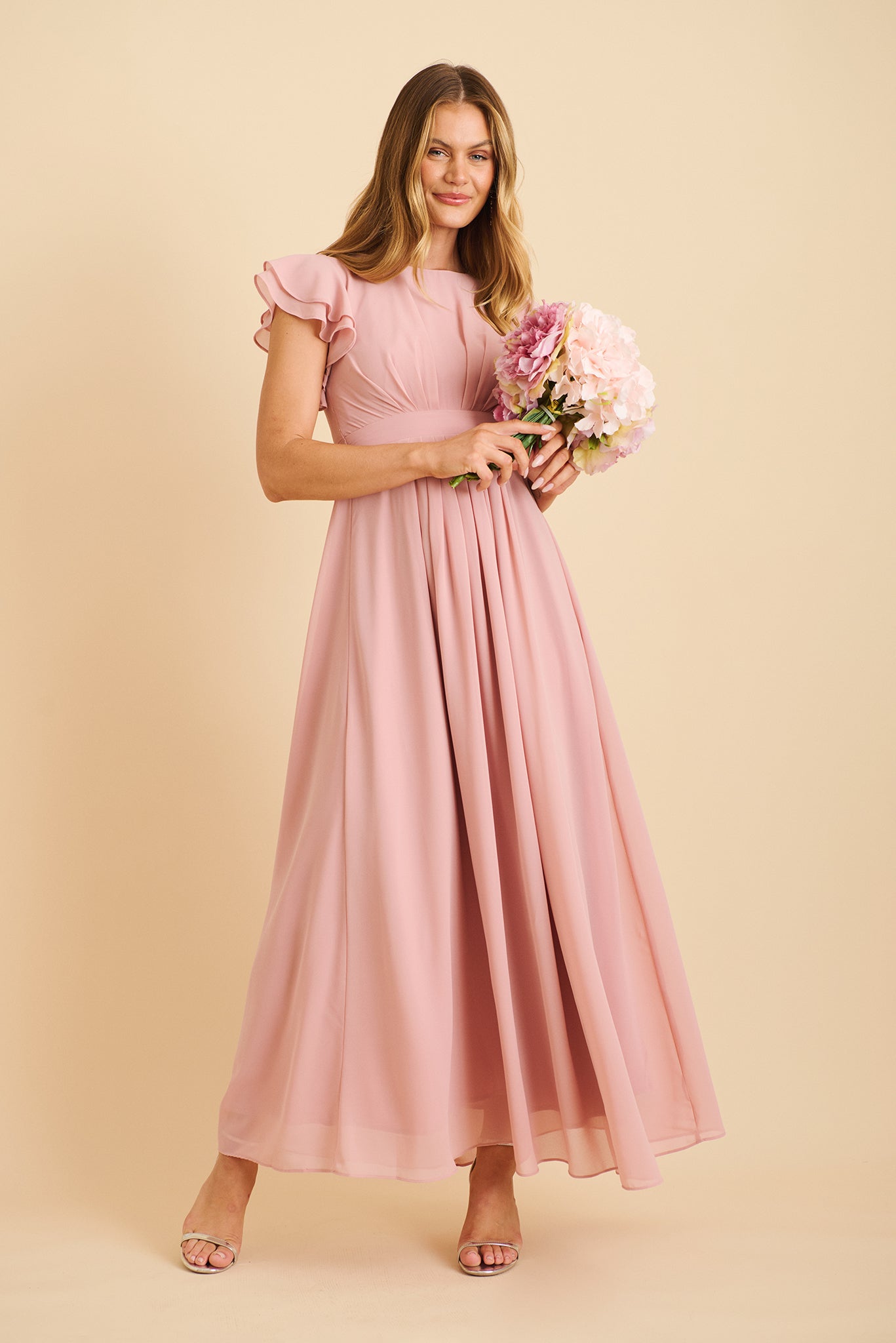Marvellous Maxi Dress In Blush