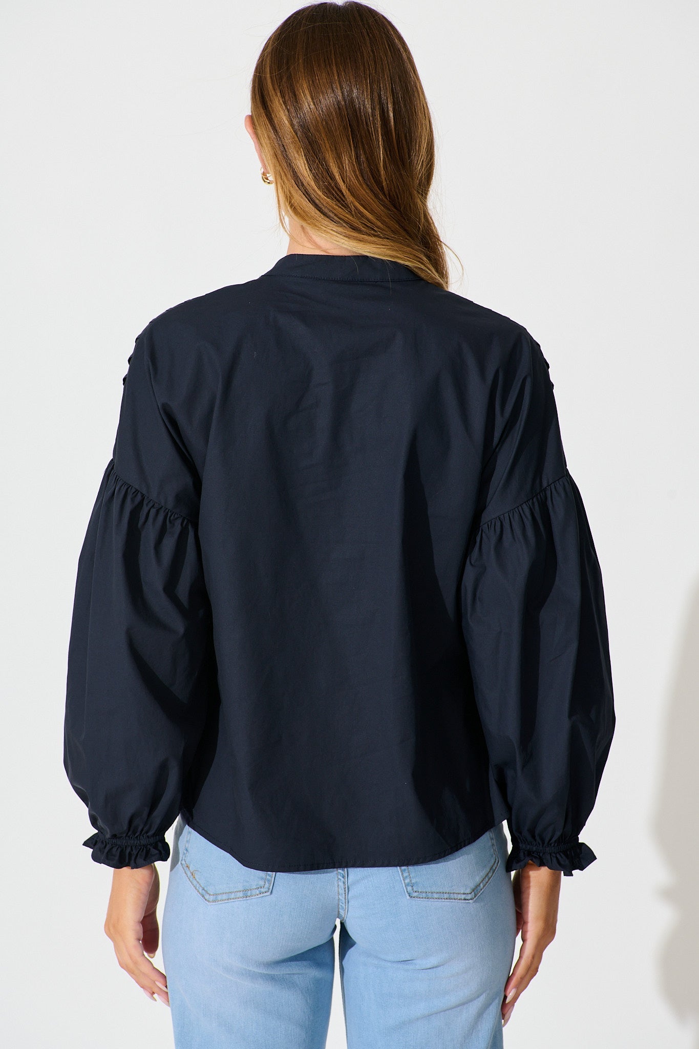 Rapture Shirt in Navy Cotton