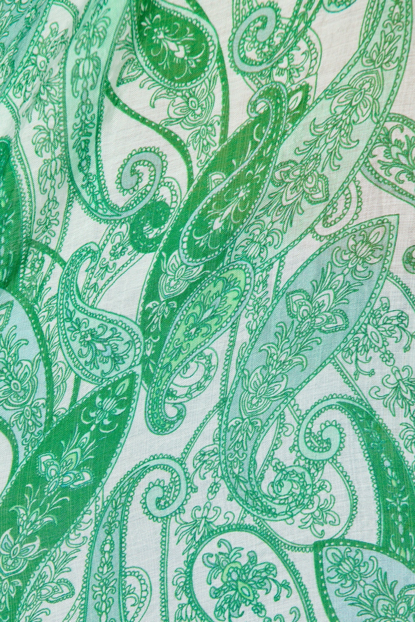 Teyana Shirt in Green with Multi Print