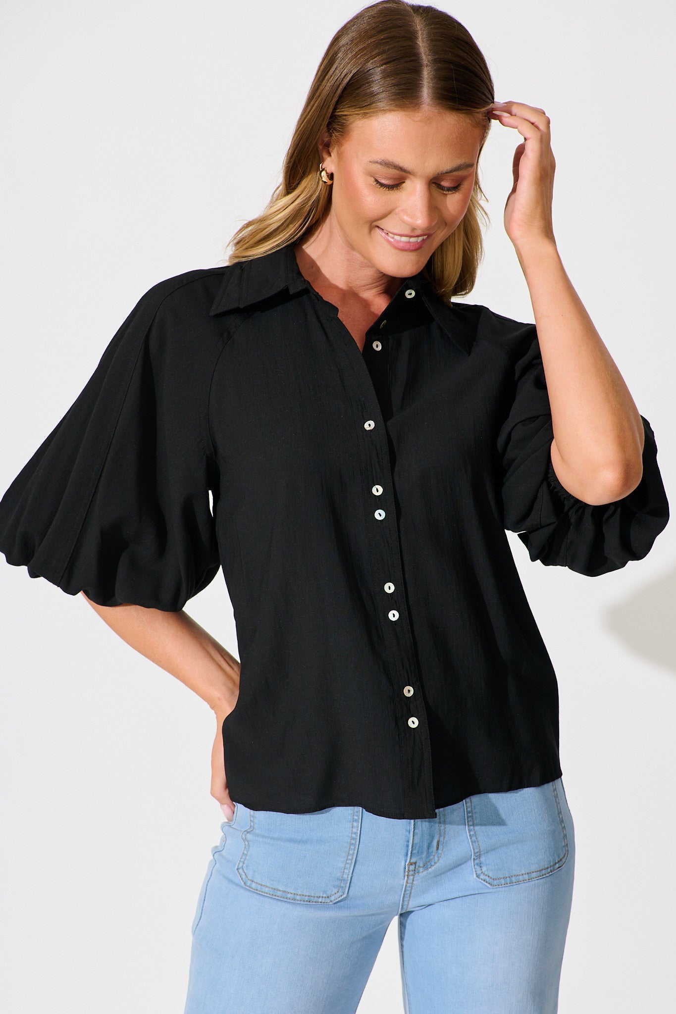 Porcia Shirt in Black