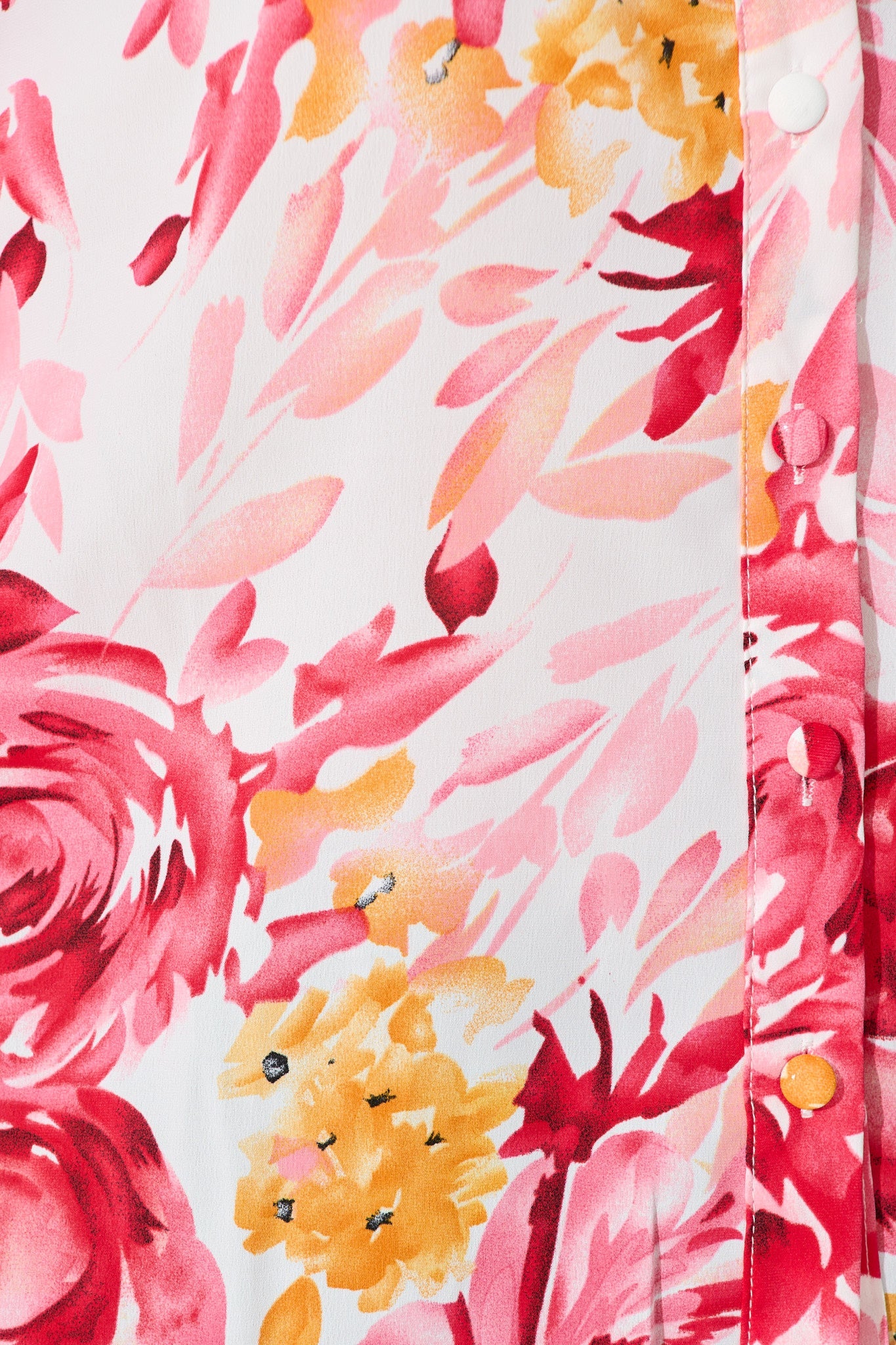 Sutton Shirt in Red with Pink Floral