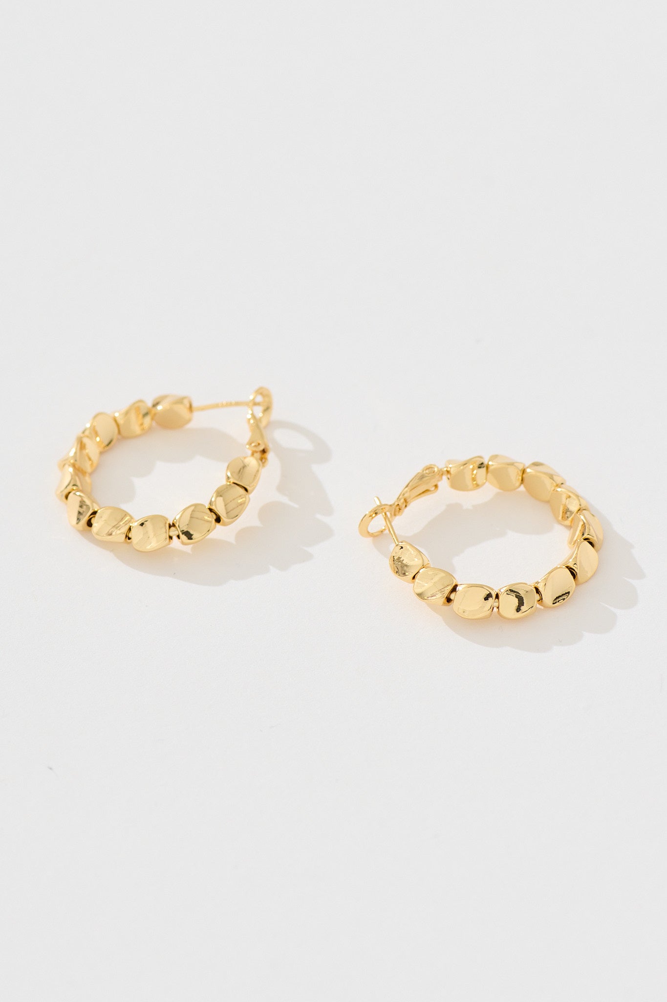 Manila Hoop Earrings in 18K Gold Plated