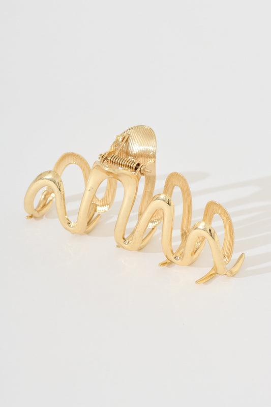 Alanis Hair Claw in Gold