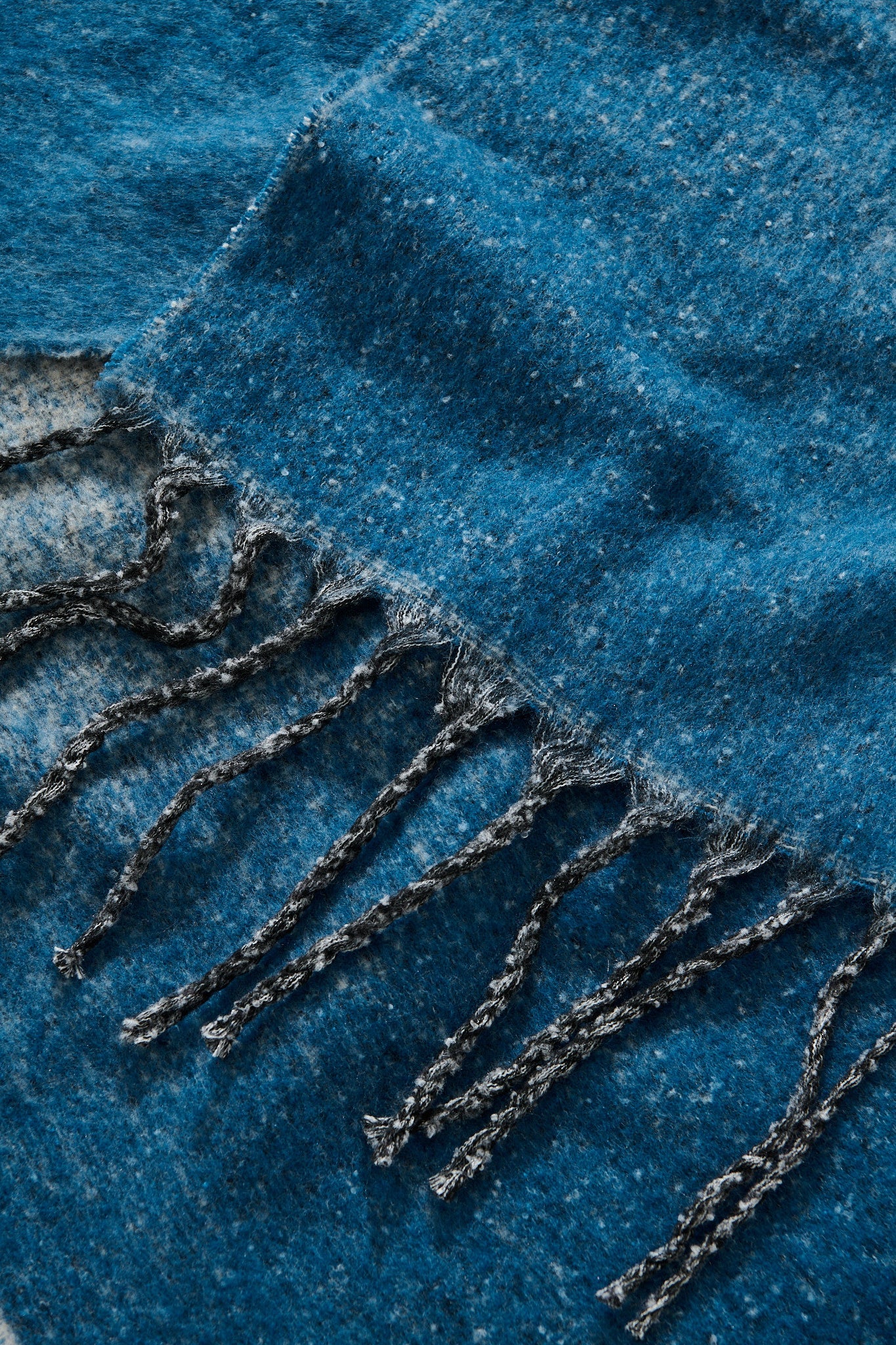 Emery Knit Scarf in Multi Blue Ombre