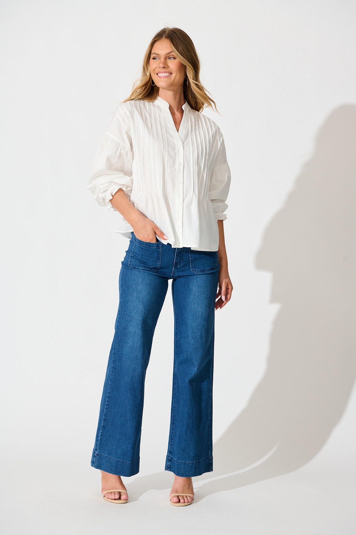 Rapture Shirt in White Cotton