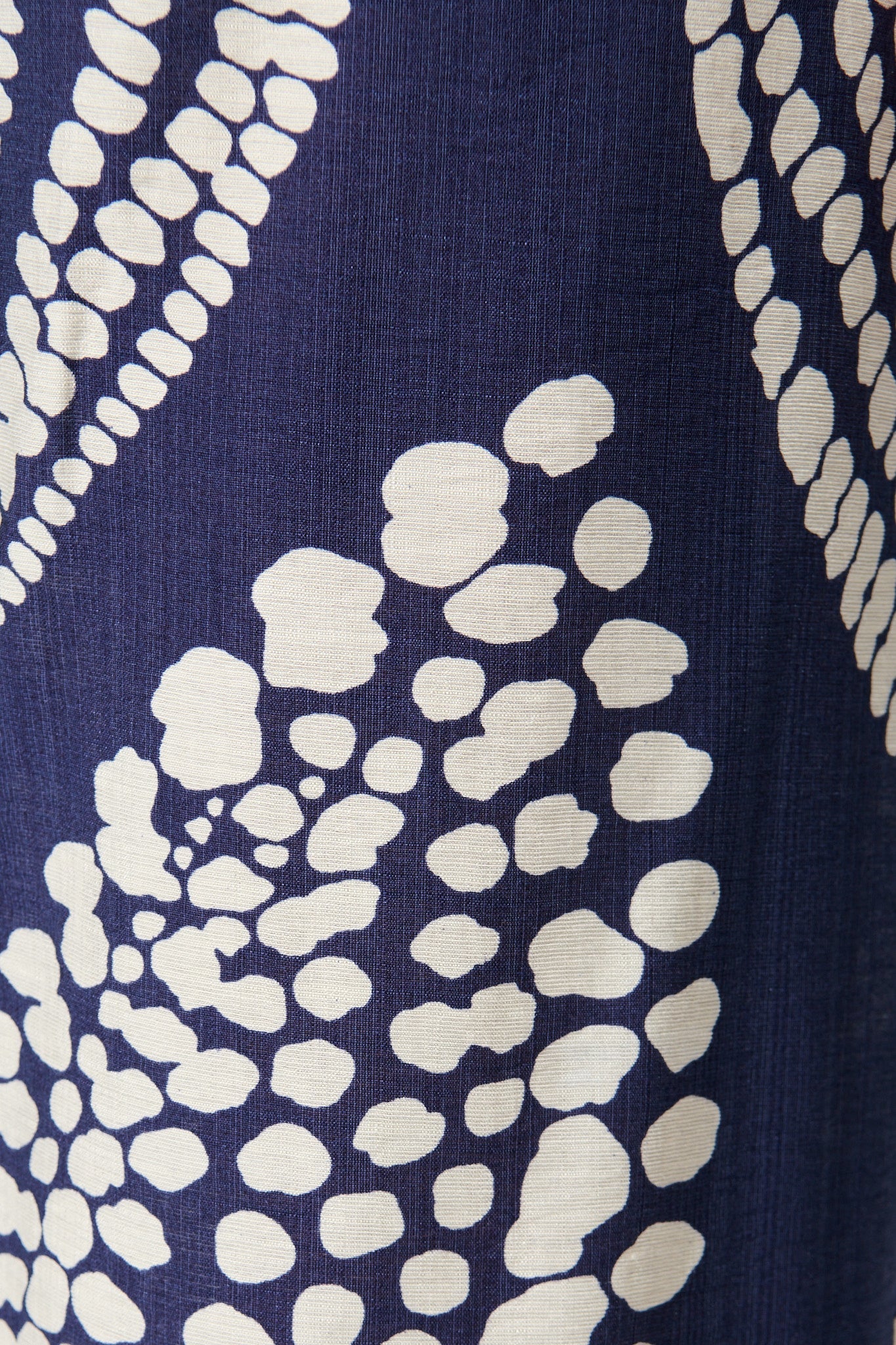 Harper Pant in Navy with White Print