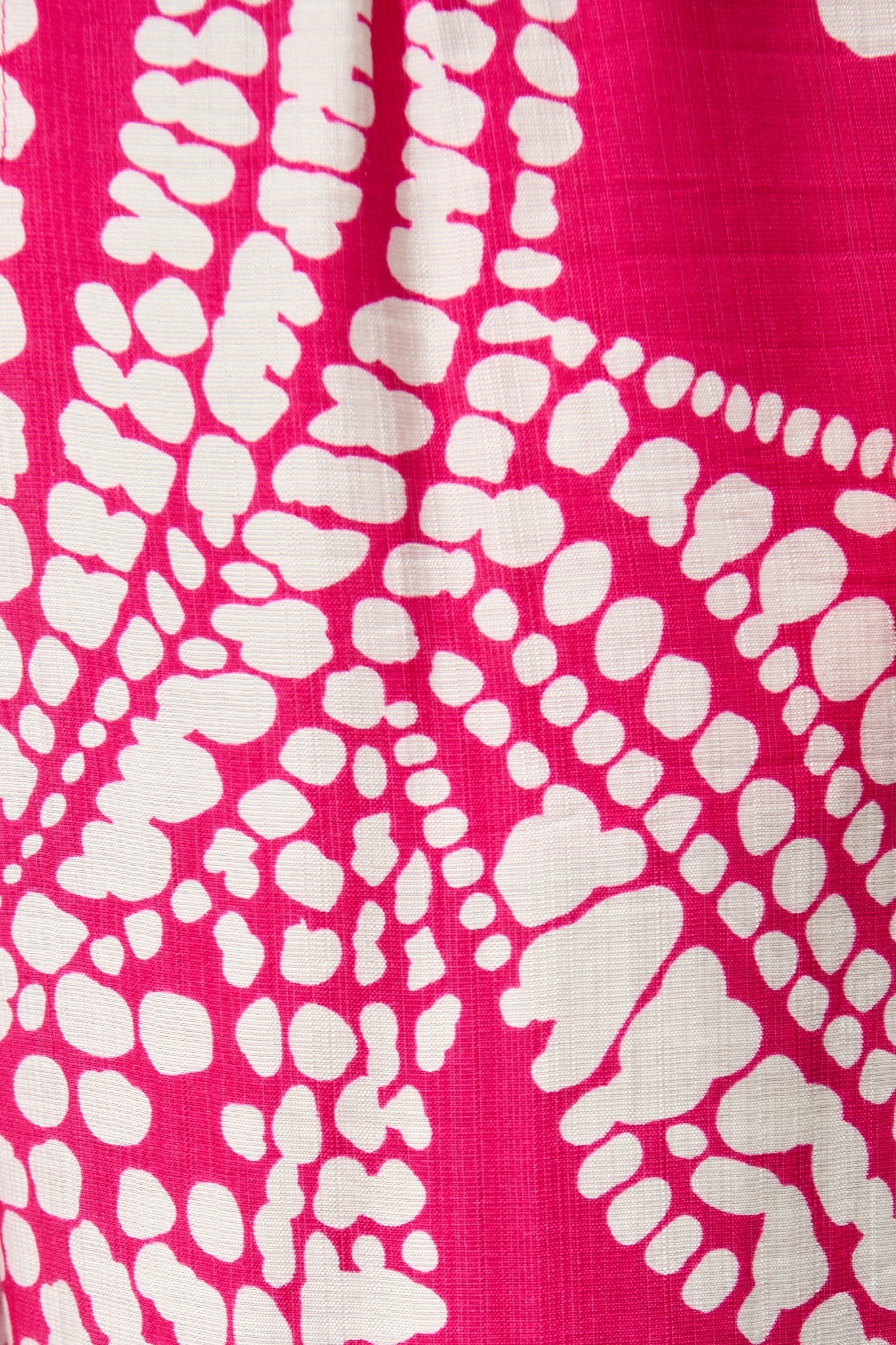 Harper Pant in Magenta with White Print