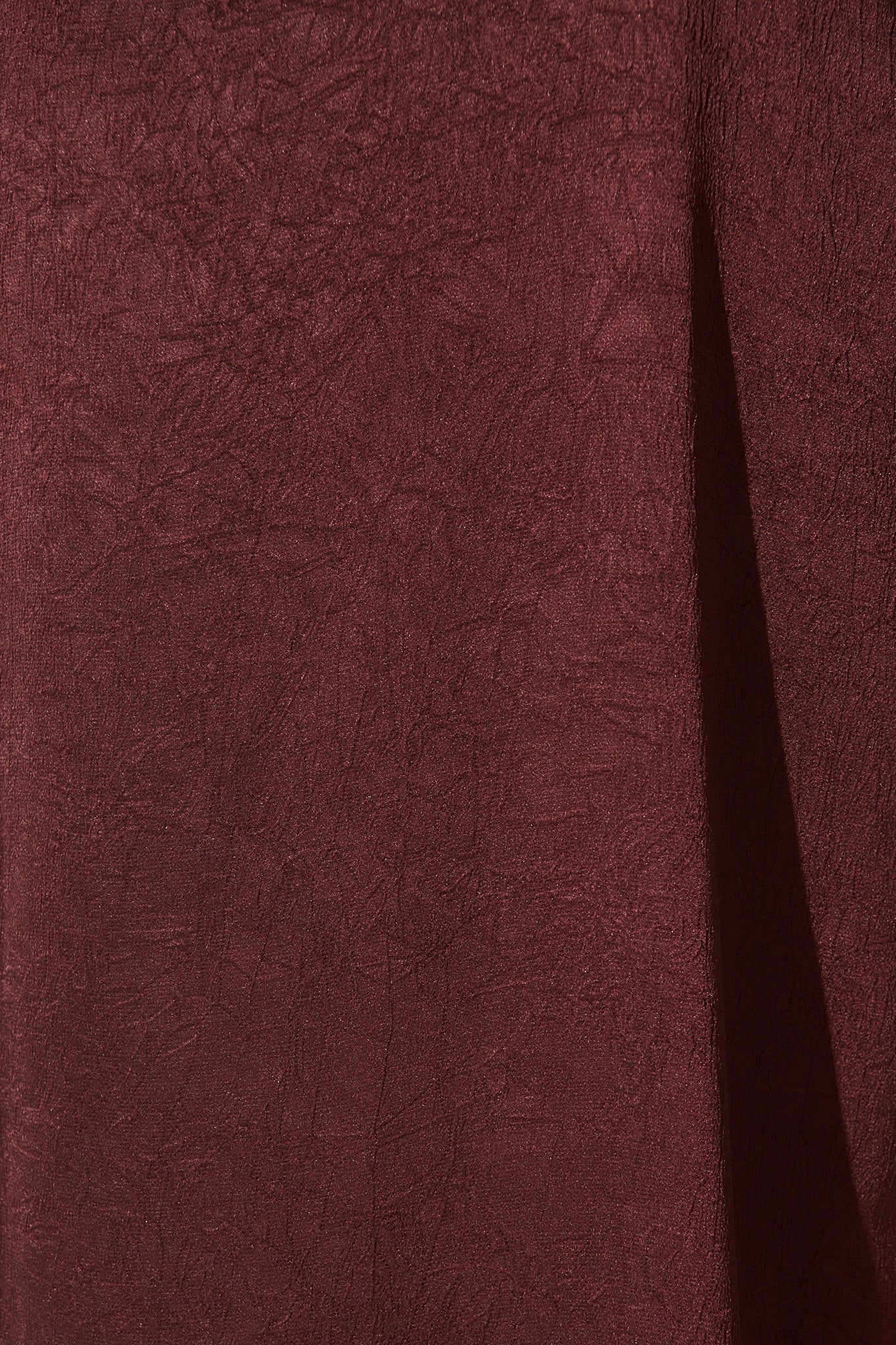 The moment Maxi Dress in Wine Crinkle Satin