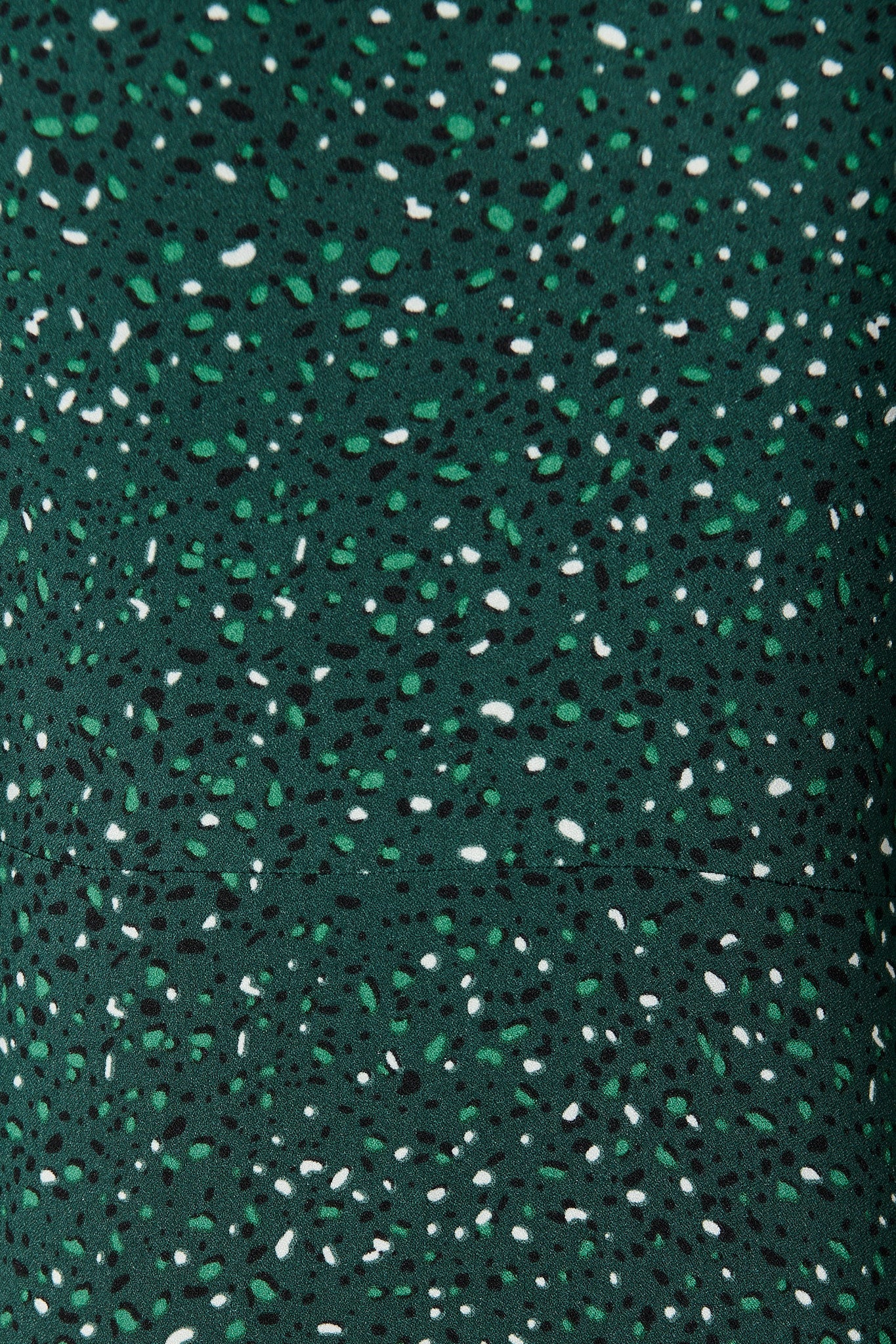 Petra Top in Emerald Multi Spot Crepe