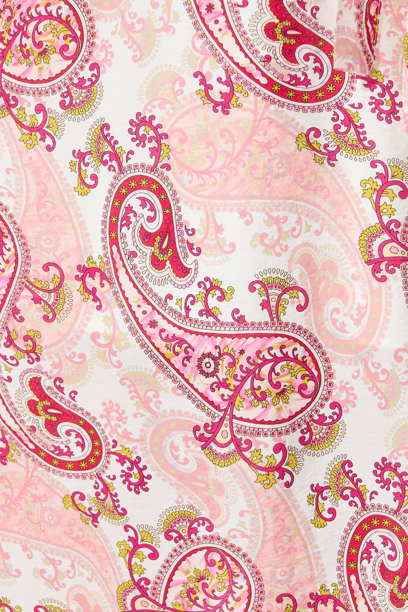 Eliza Maxi Dress in White with Pink Leaf Print