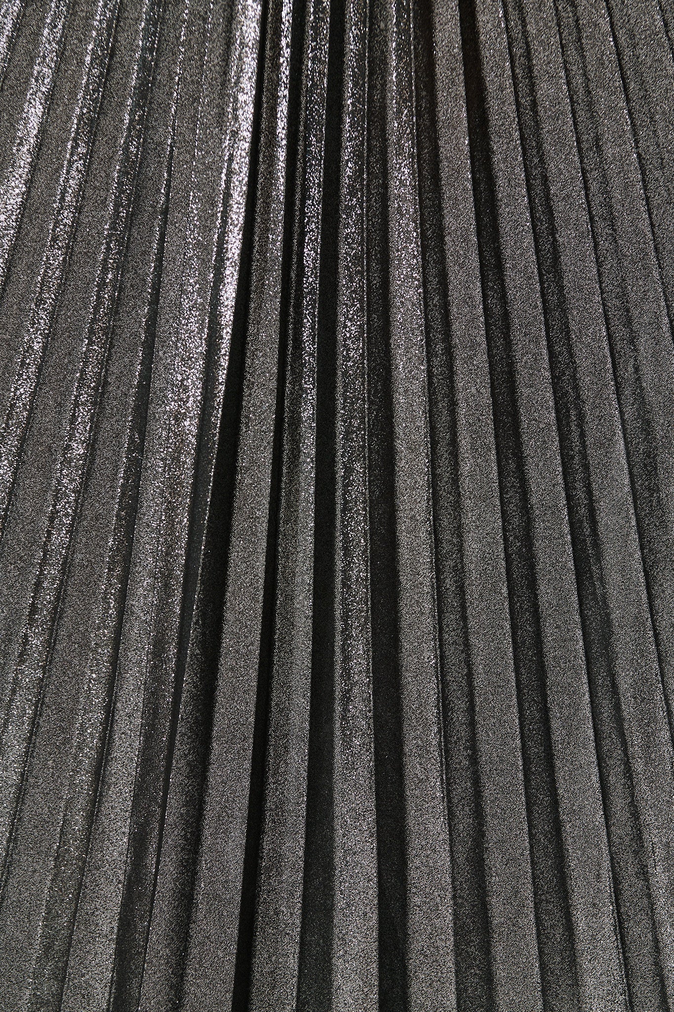 Milani Maxi Pleat Skirt in Silver