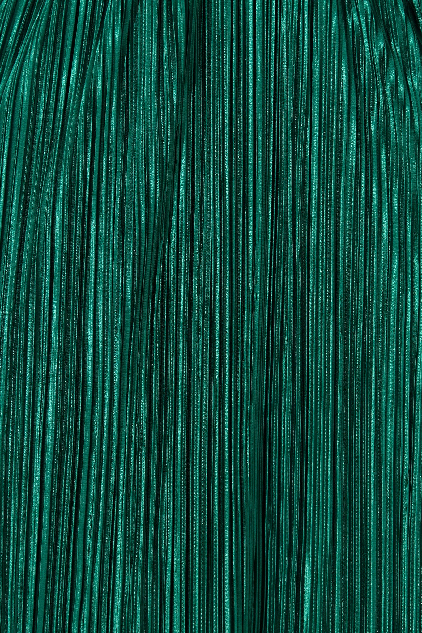 Belle Dress in Dark Green Plisse