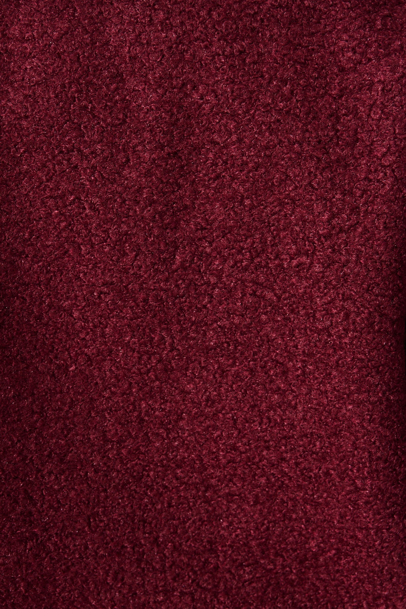 Kenzie Teddy Bomber Jacket in Wine