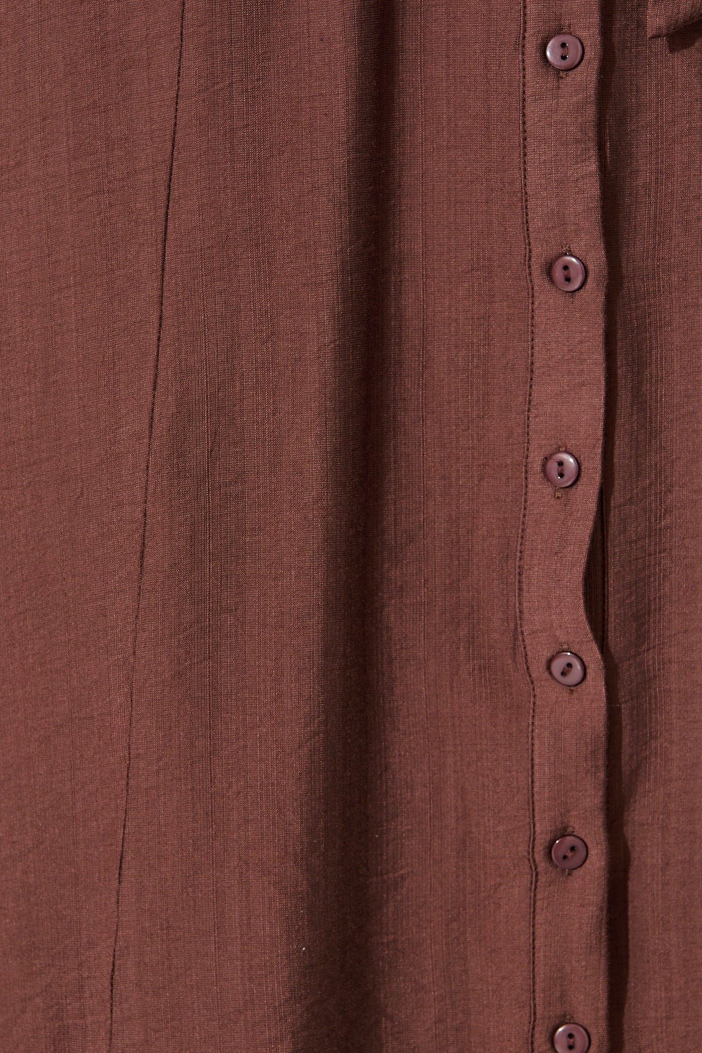 Latisha Midi Shirt Dress in Chocolate