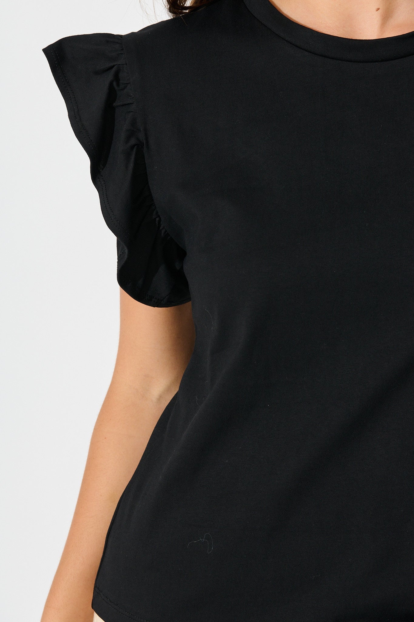 Joyce Top in Black Cotton