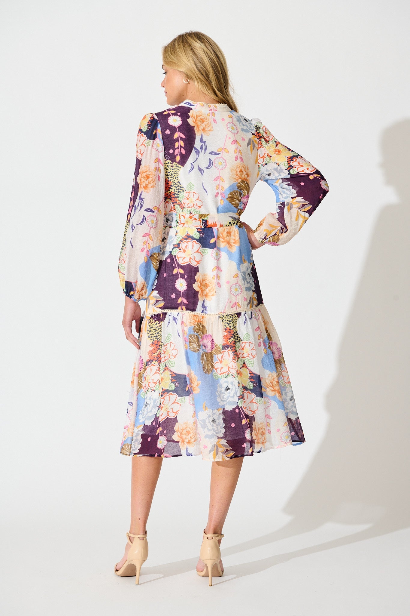 Kenna Dress in Multi Floral Print