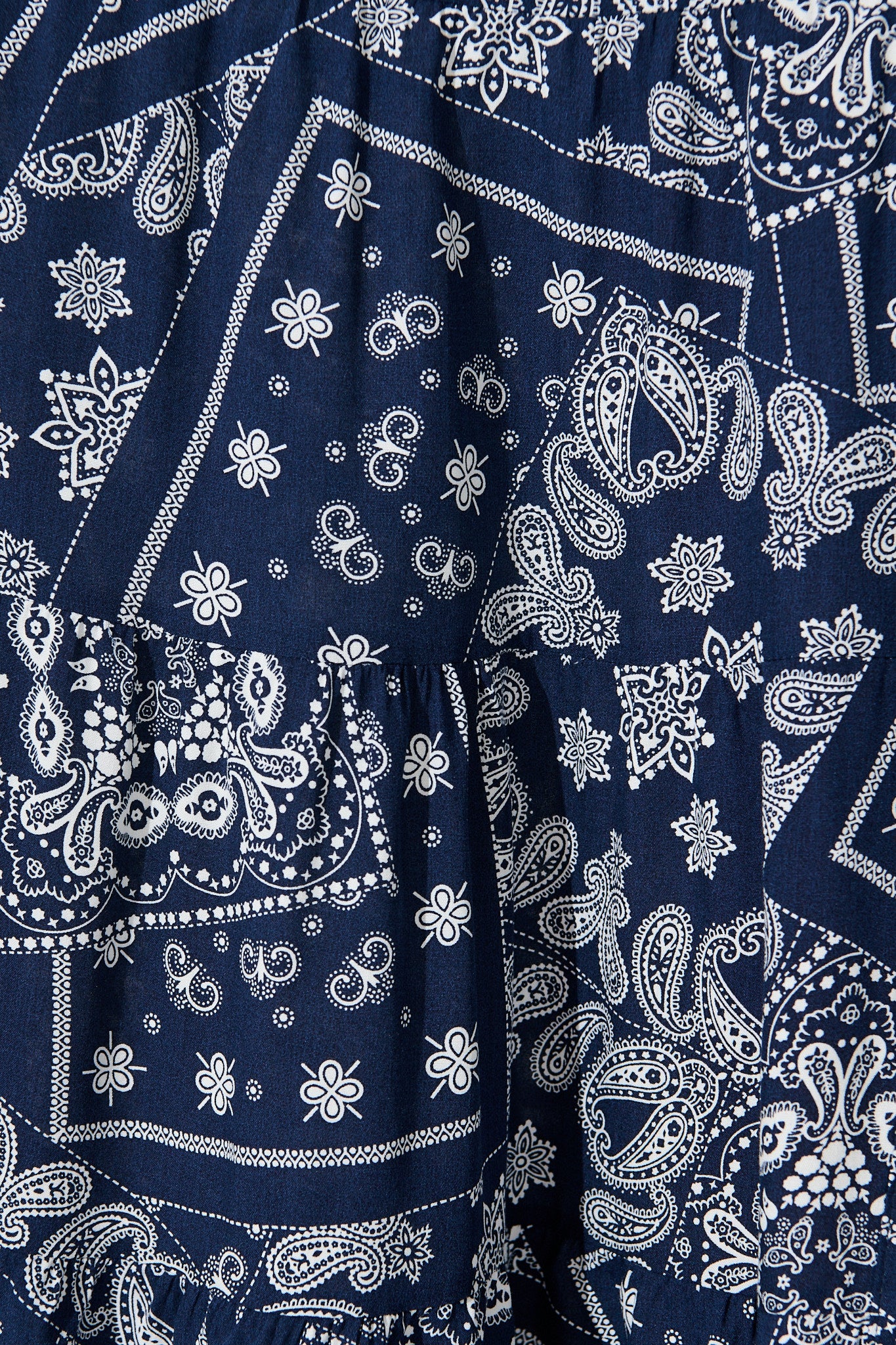 Stasia Maxi Dress in Navy with White Print