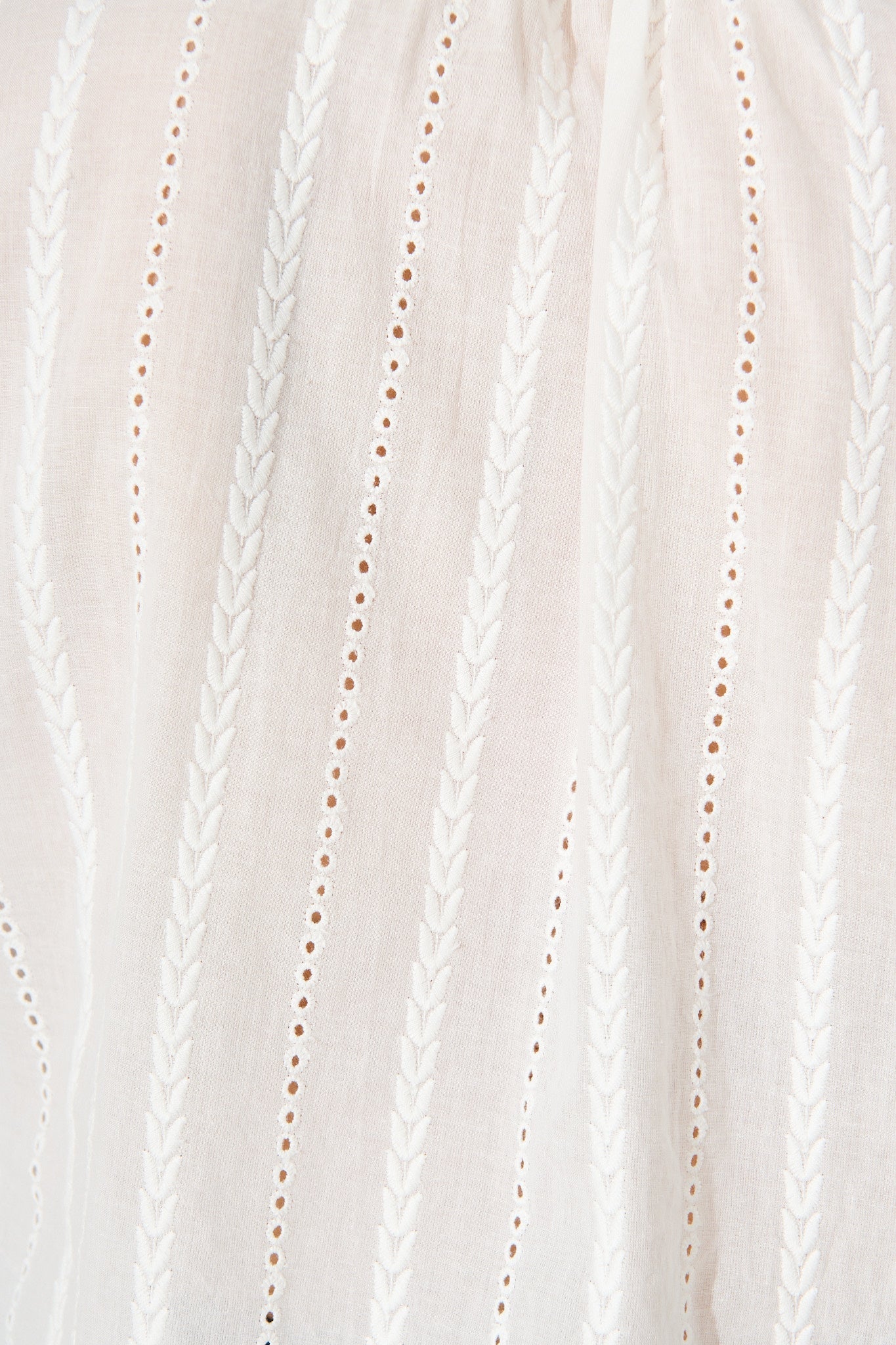 Adora Top in White Embroidery Cotton