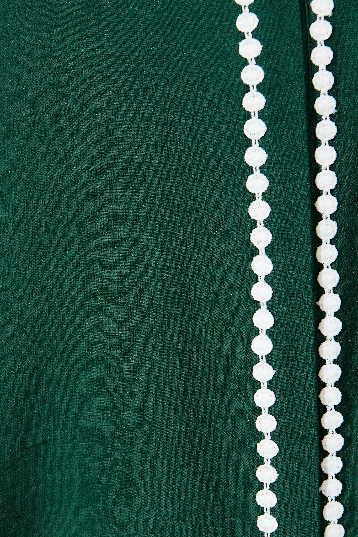 Lynelle Shirt in Emerald with White Contrast