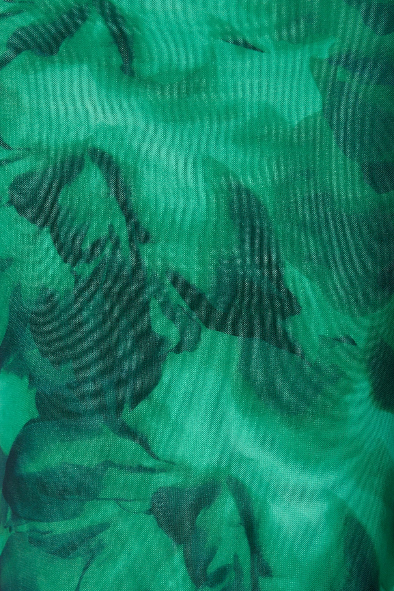 Karlene Maxi Dress in Green Abstract Print