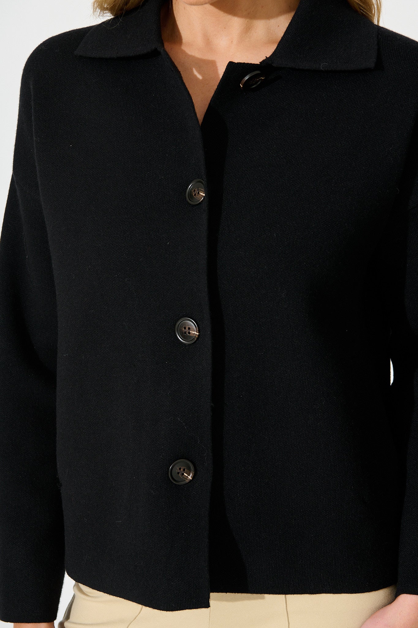 Lillian Knit Cardigan in Black