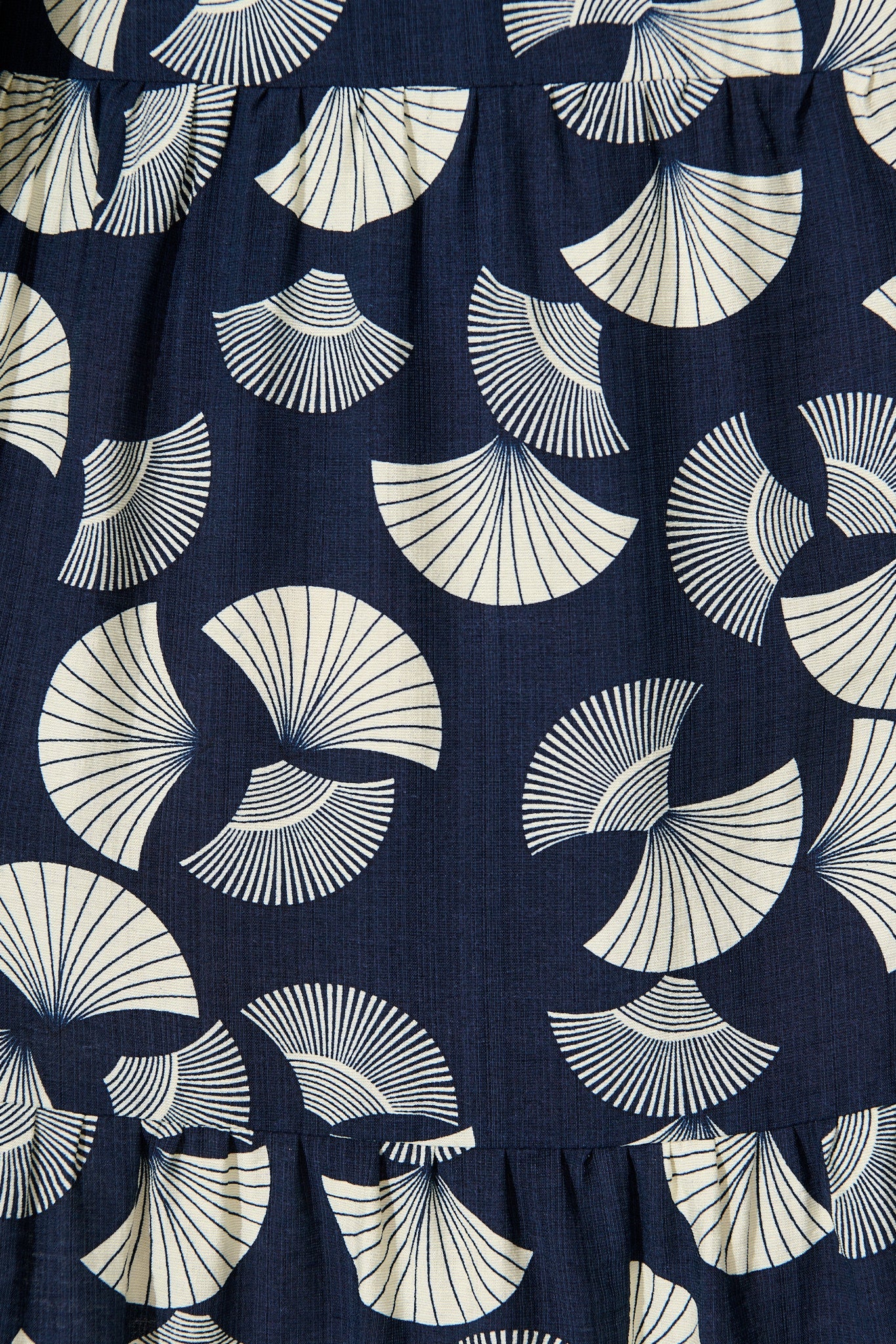 Donissa Midi Dress in Navy with White Print