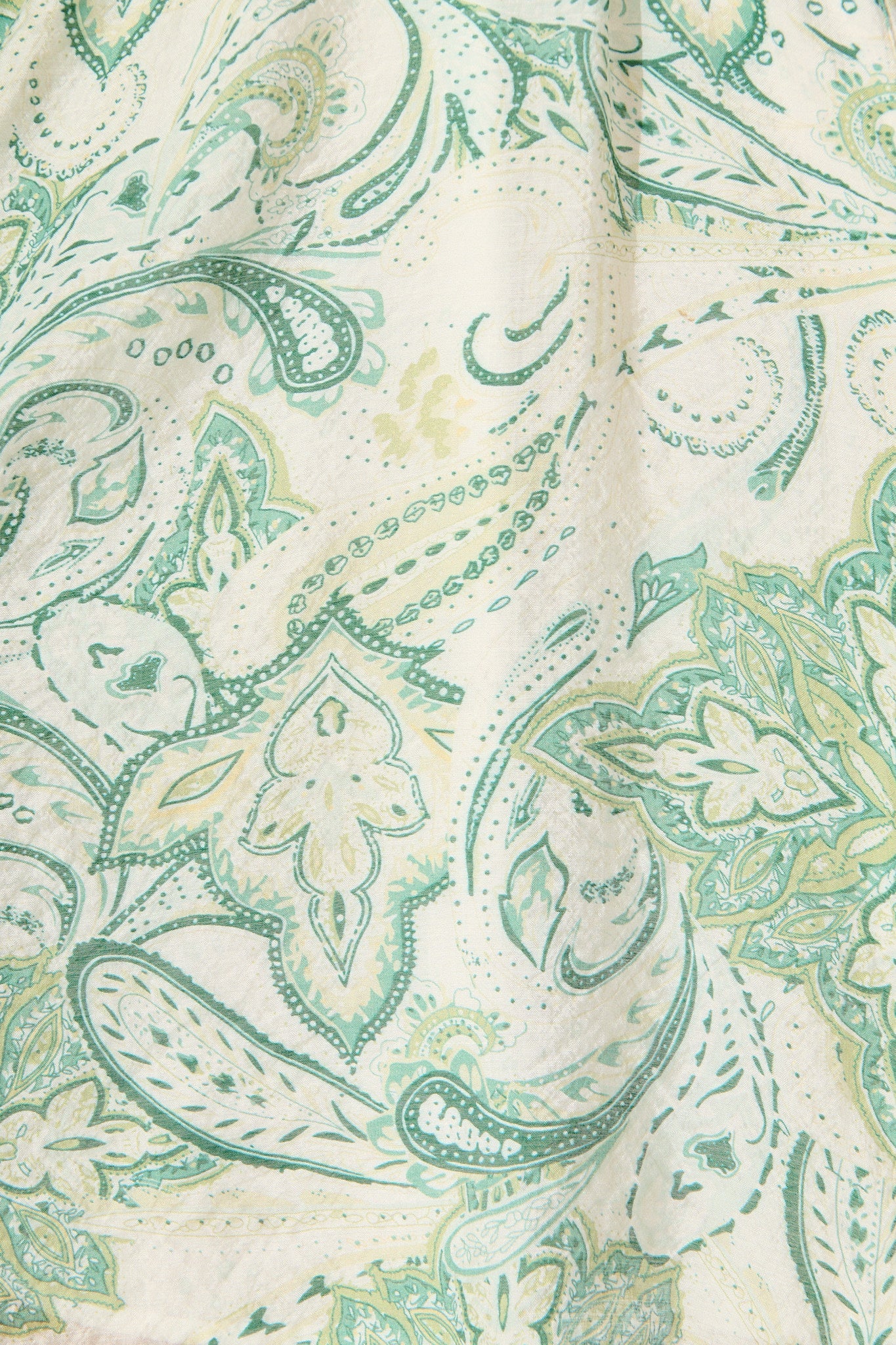 Janice Dress in Green with White Print