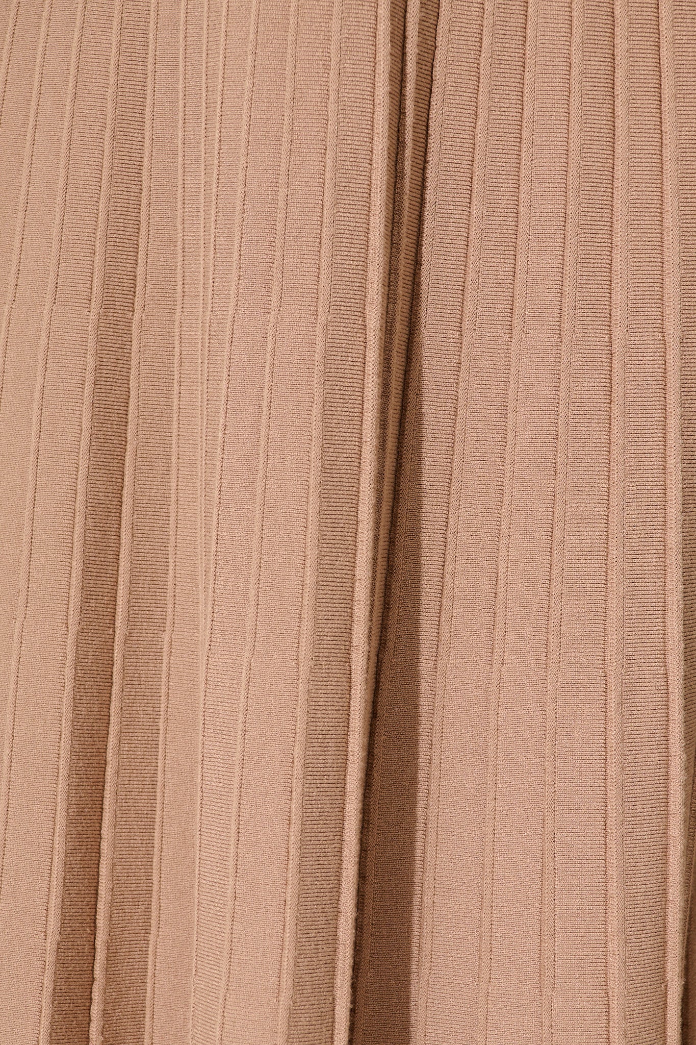 Empire Midi Knit Skirt in Mocha