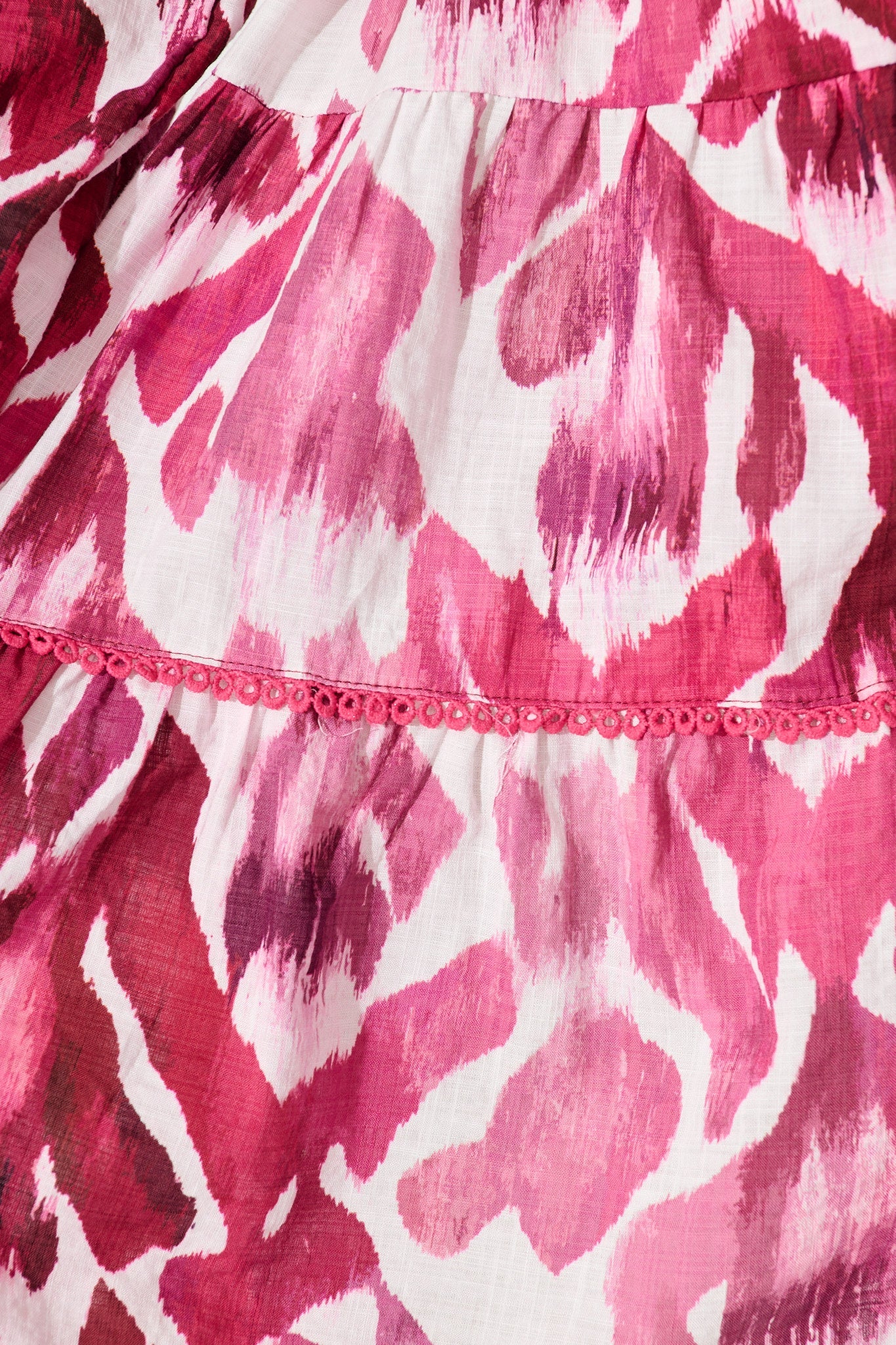 Art Of Attraction Dress in Wine with Pink Cotton Blend