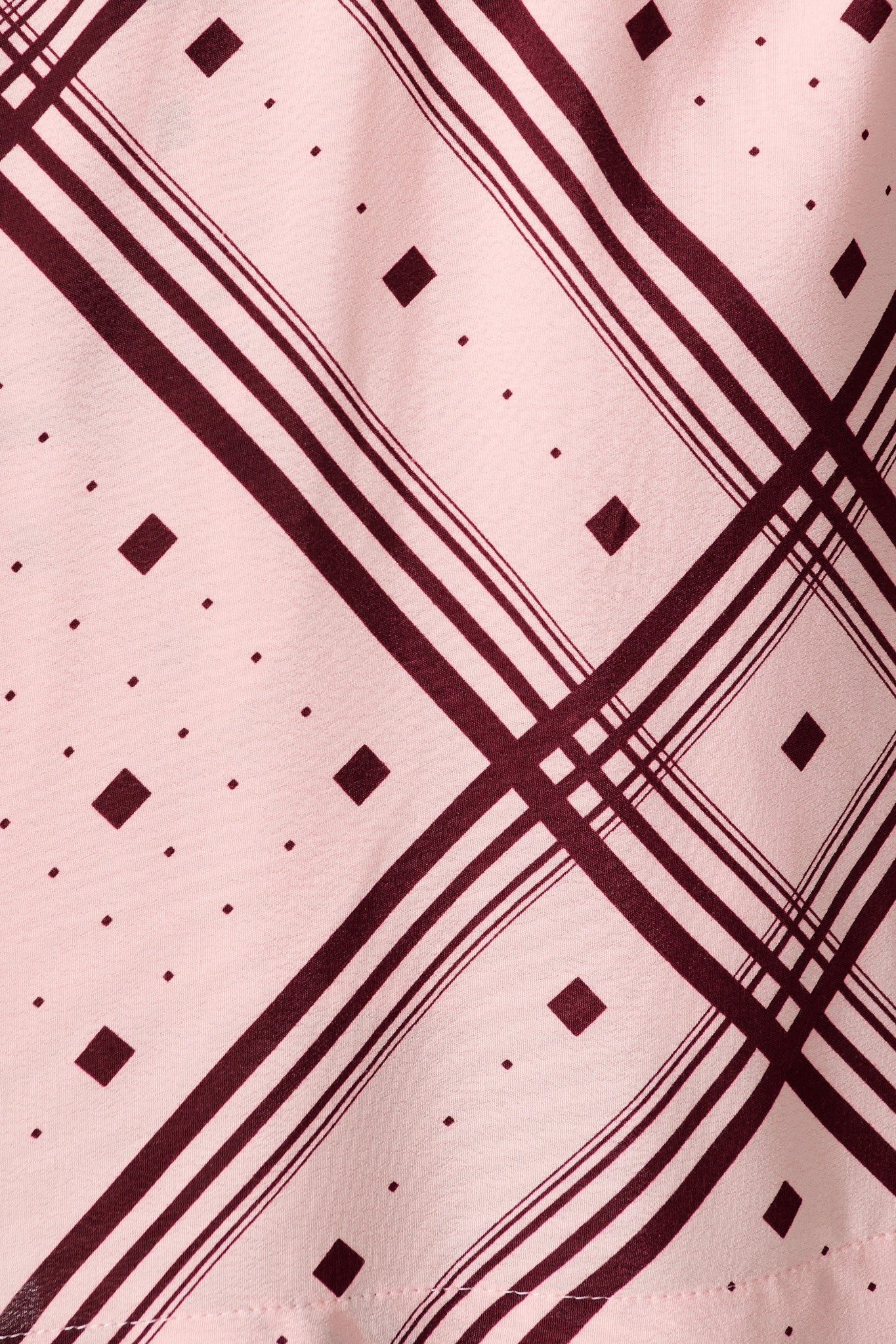 Have It All Dress in Pink with Wine Print