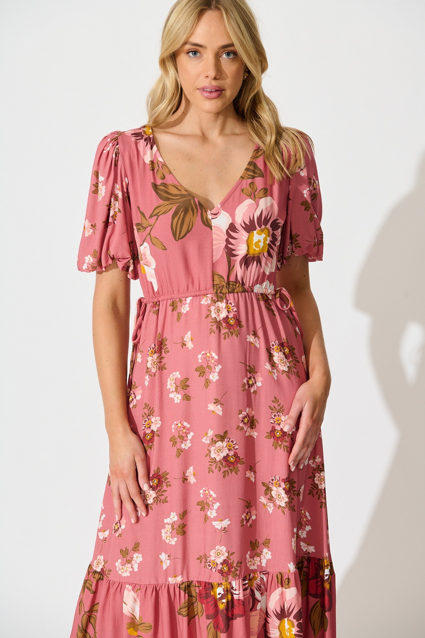 Wildflower Maxi Dress in Pink Floral