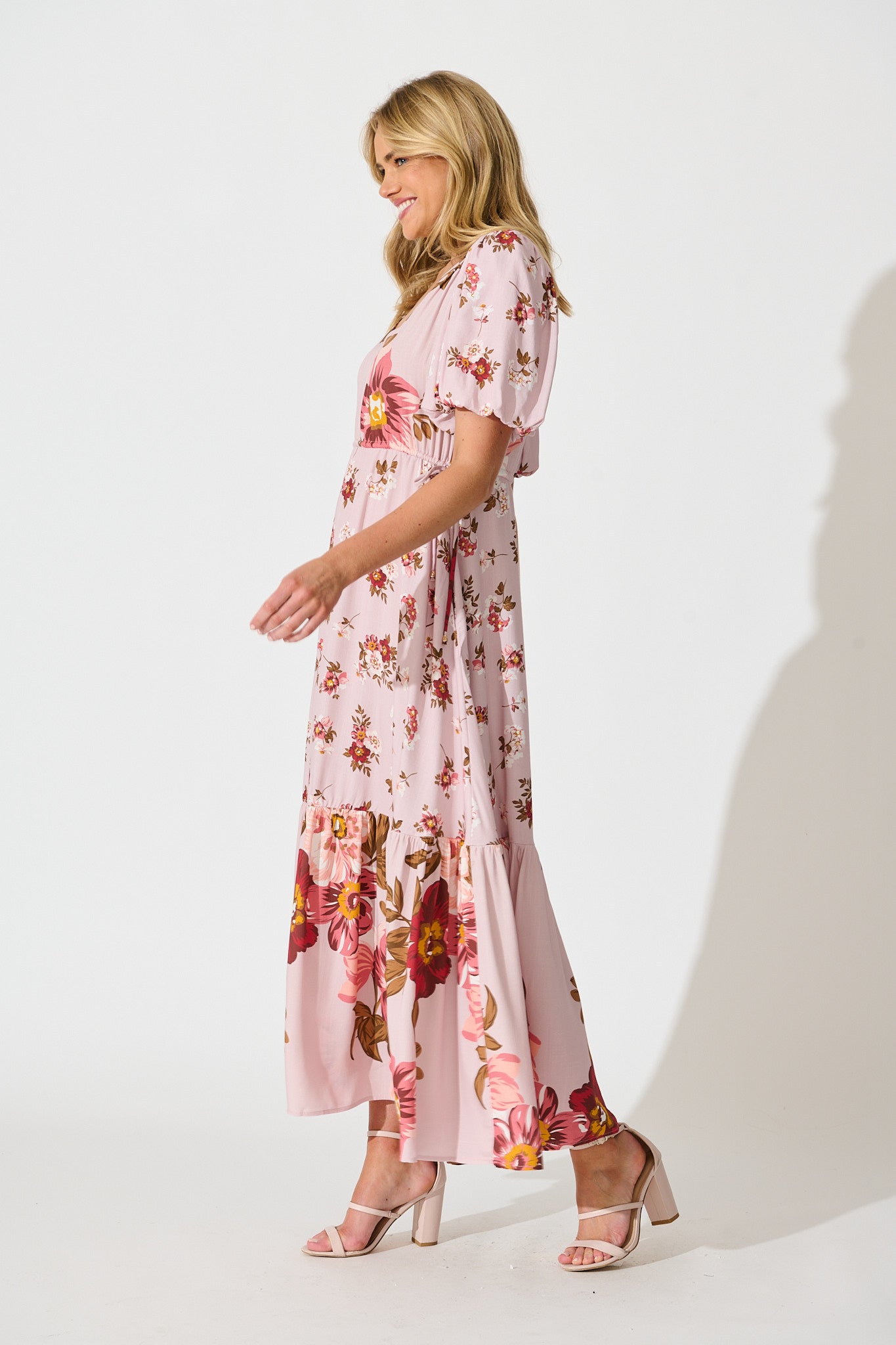 Wildflower Maxi Dress in Blush Floral