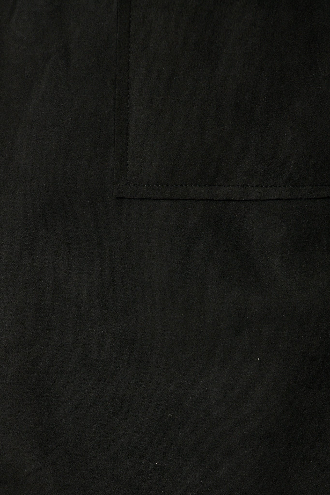Rowan Jacket in Black Suedette