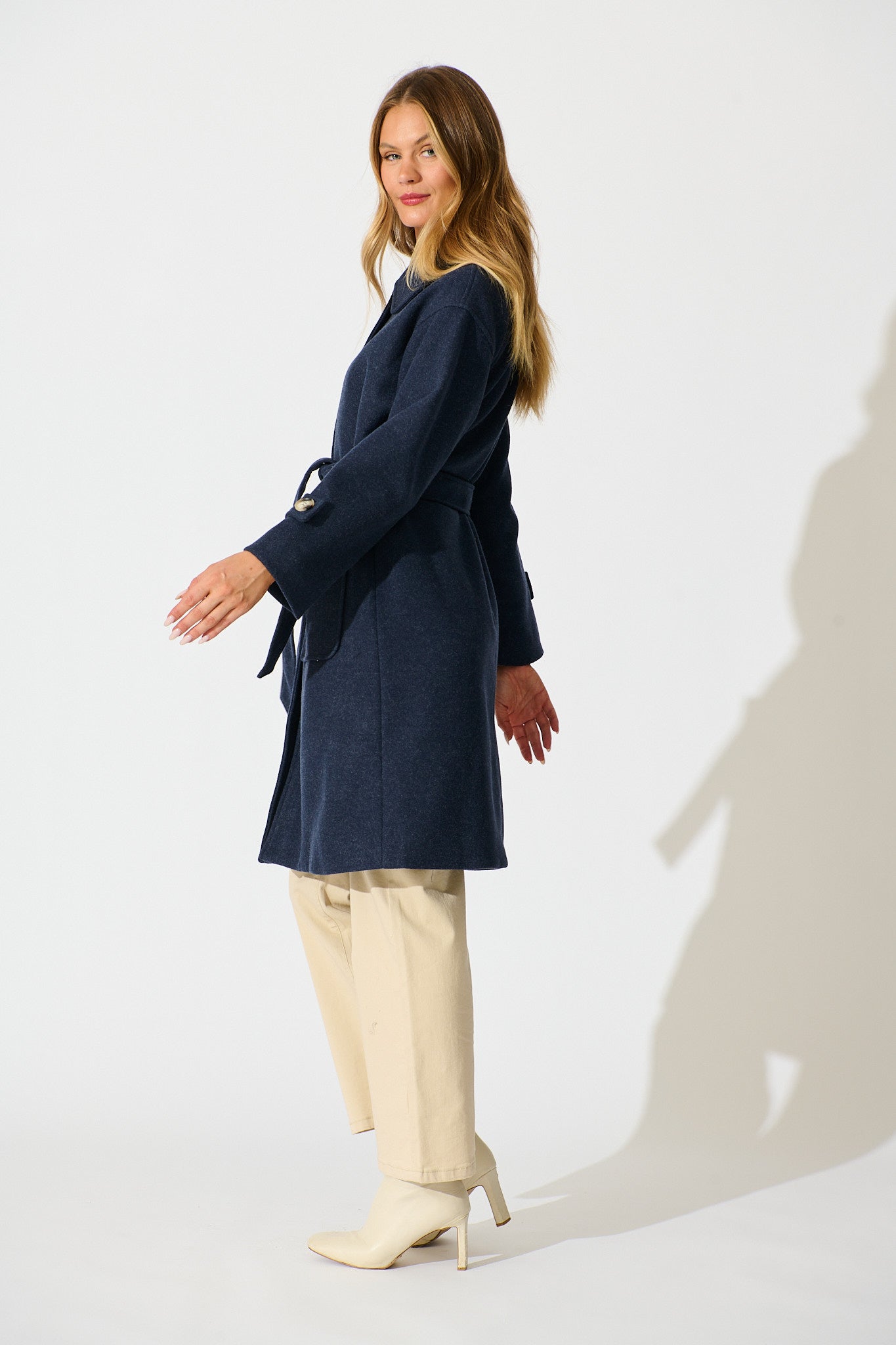 Timeless Touch Coat in Navy