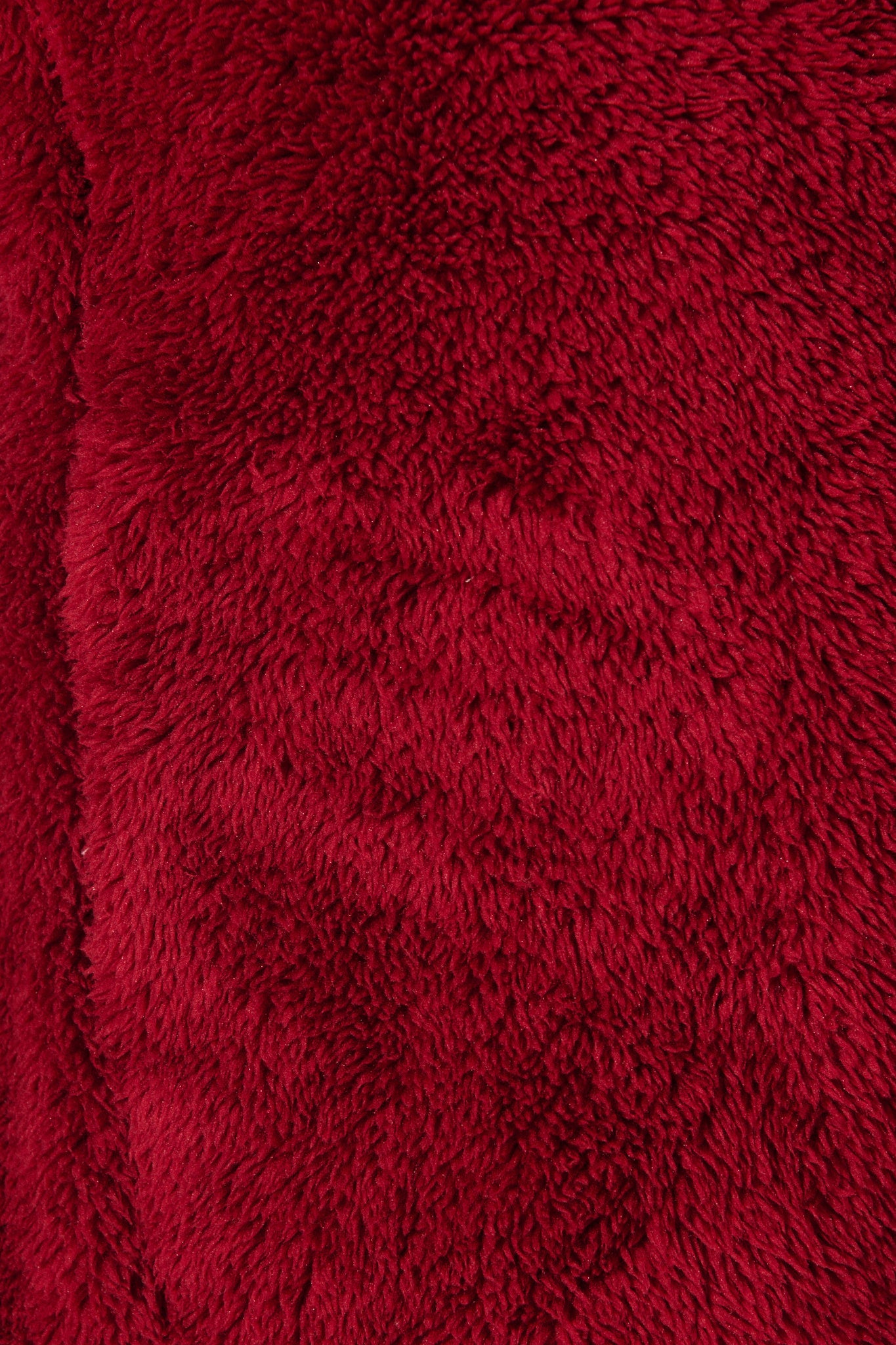 Linea Fluffy Jacket in Wine