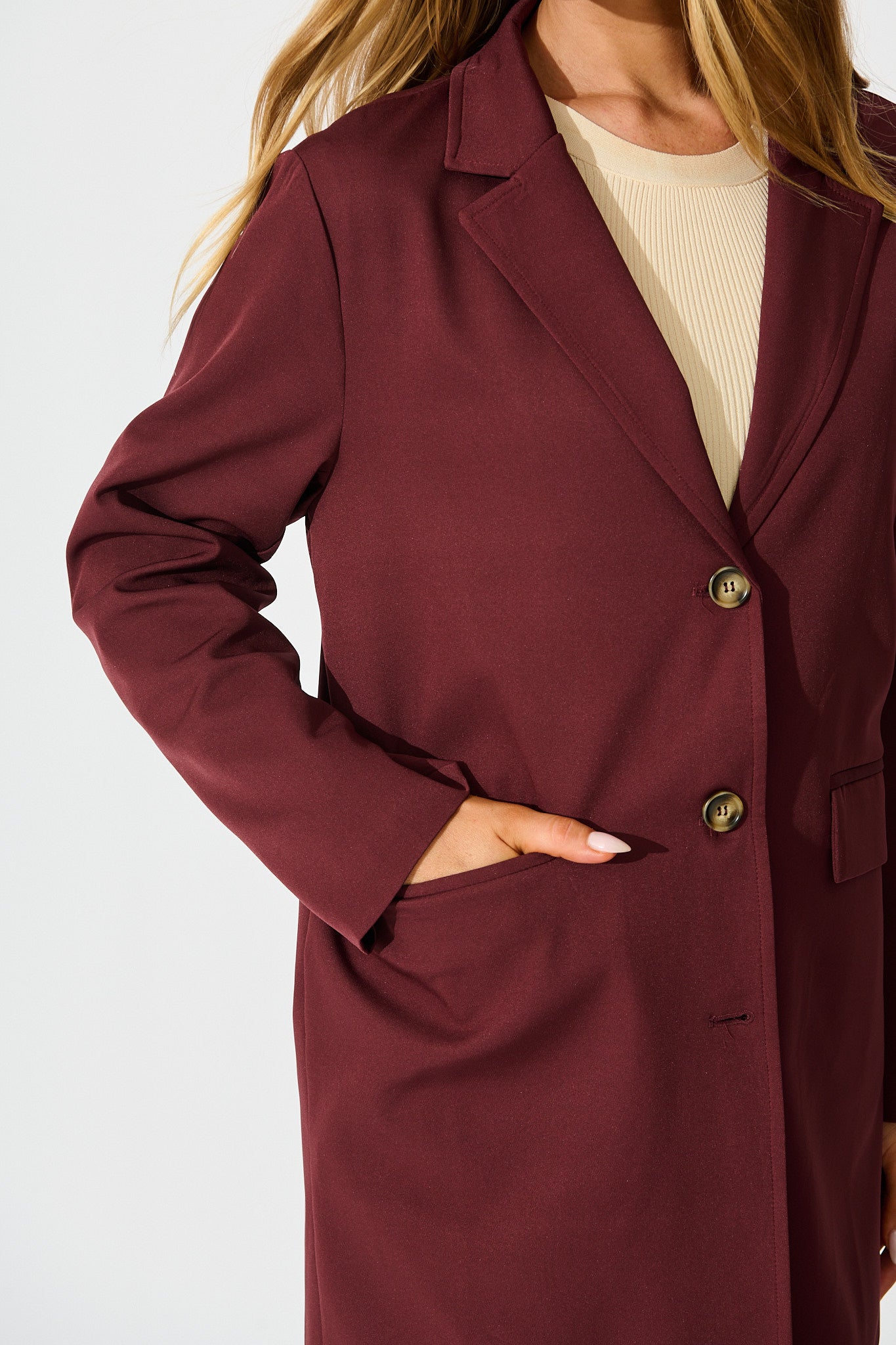 The Heritage Coat in Wine