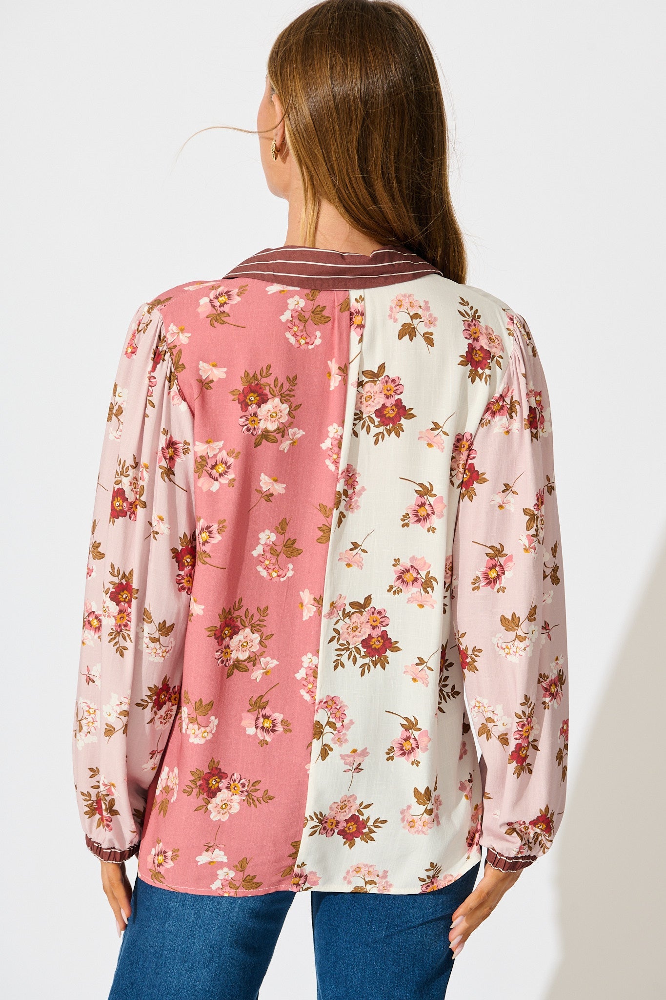 Wishing in Blooms Shirt in Pink and Blush Floral