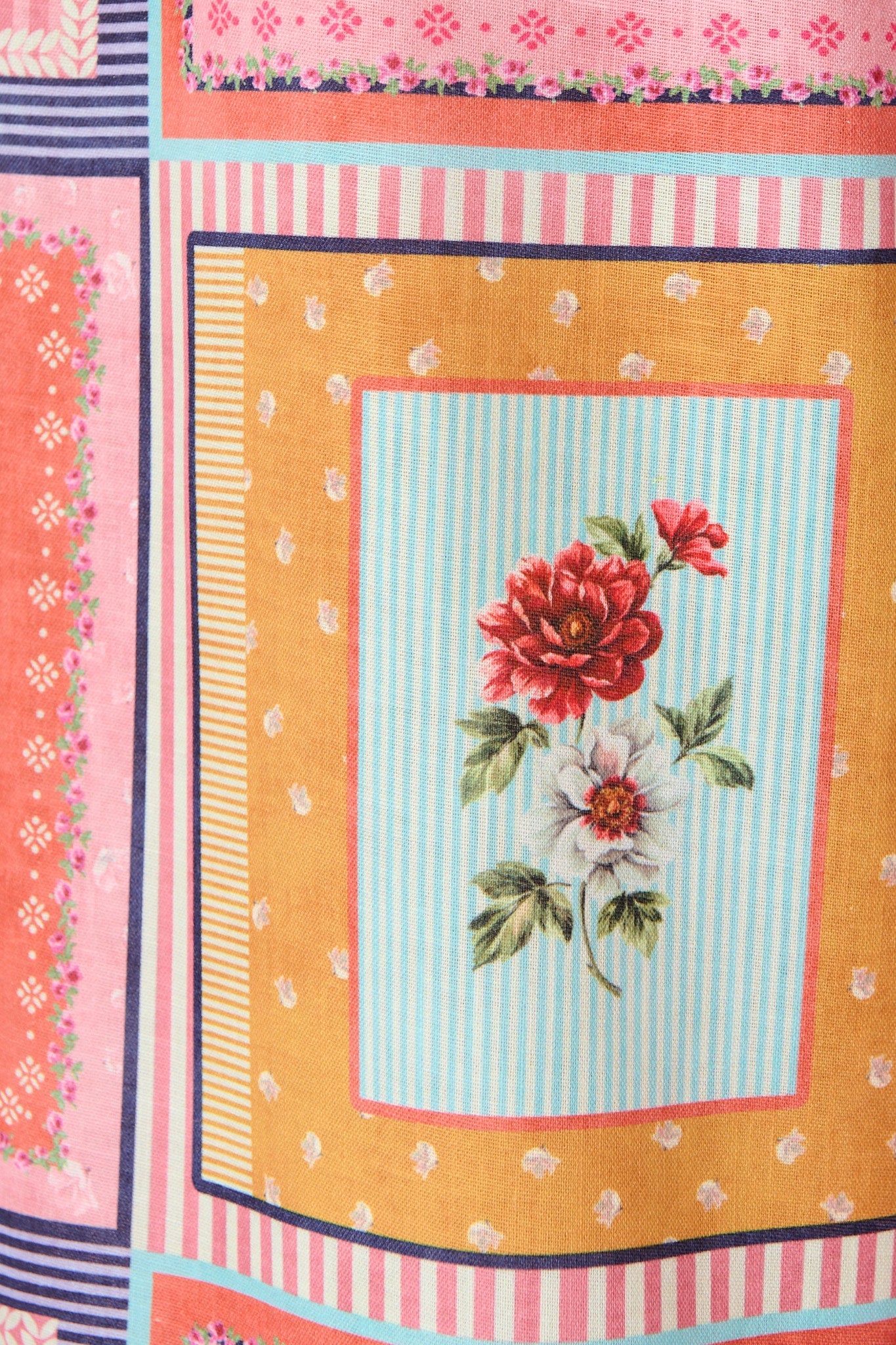 Wildflower Whisper Pant in Pink Multi Floral Tile Print