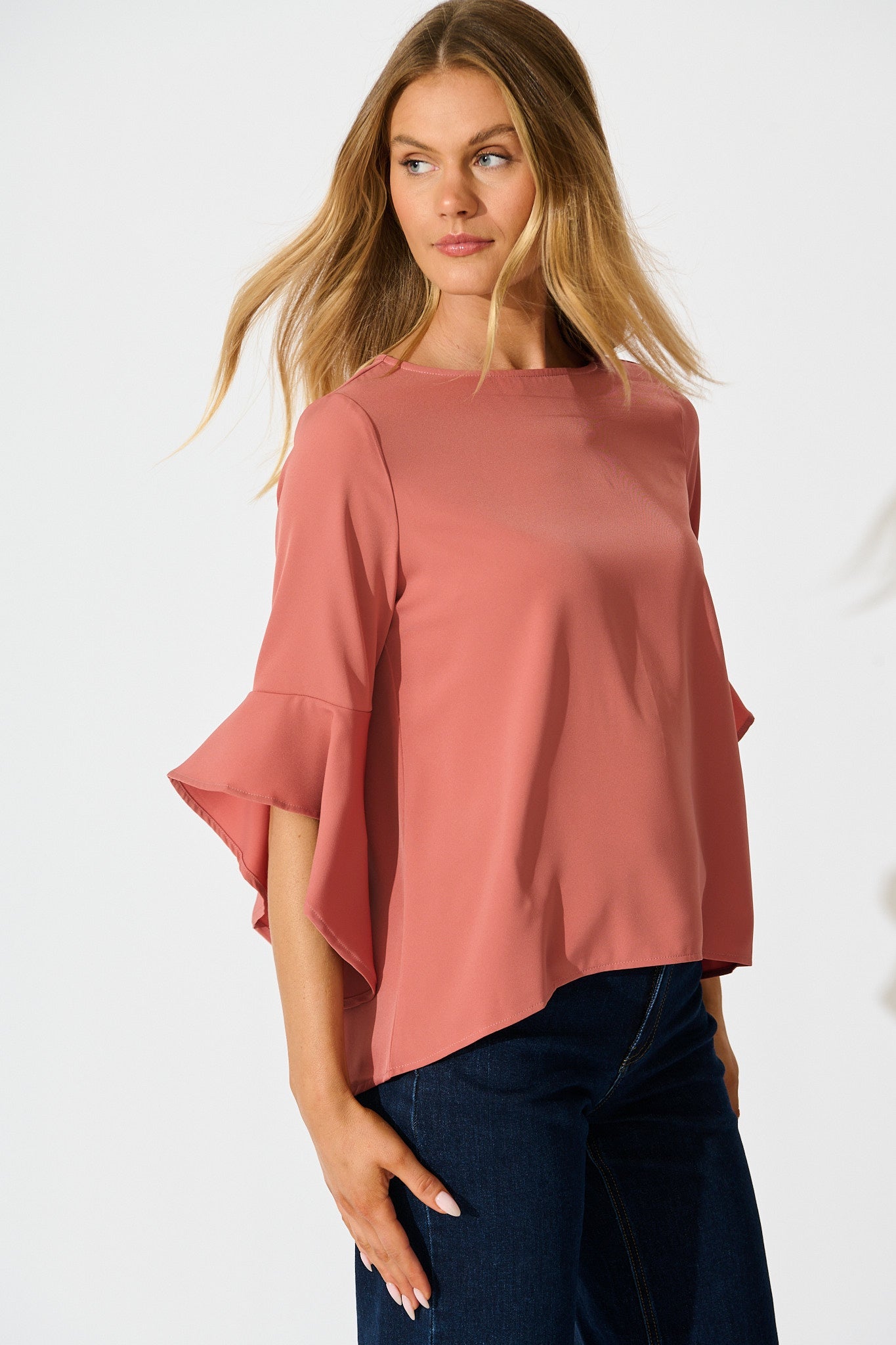 Nila Top in Dusty Pink