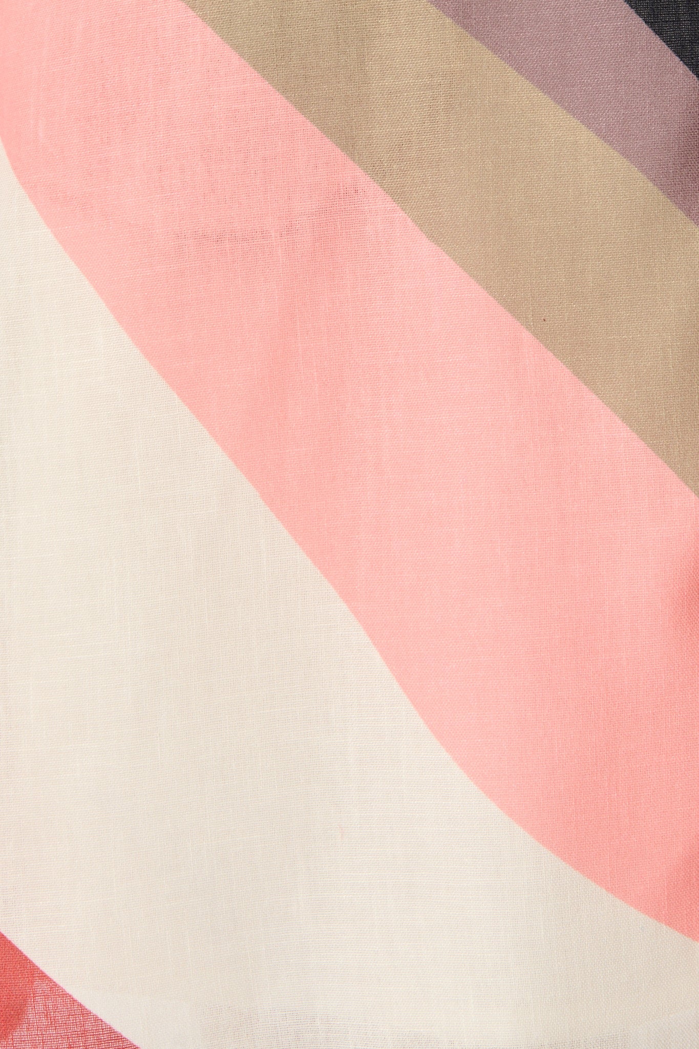 Defined Shirt Dress in Multi Print Linen Blend