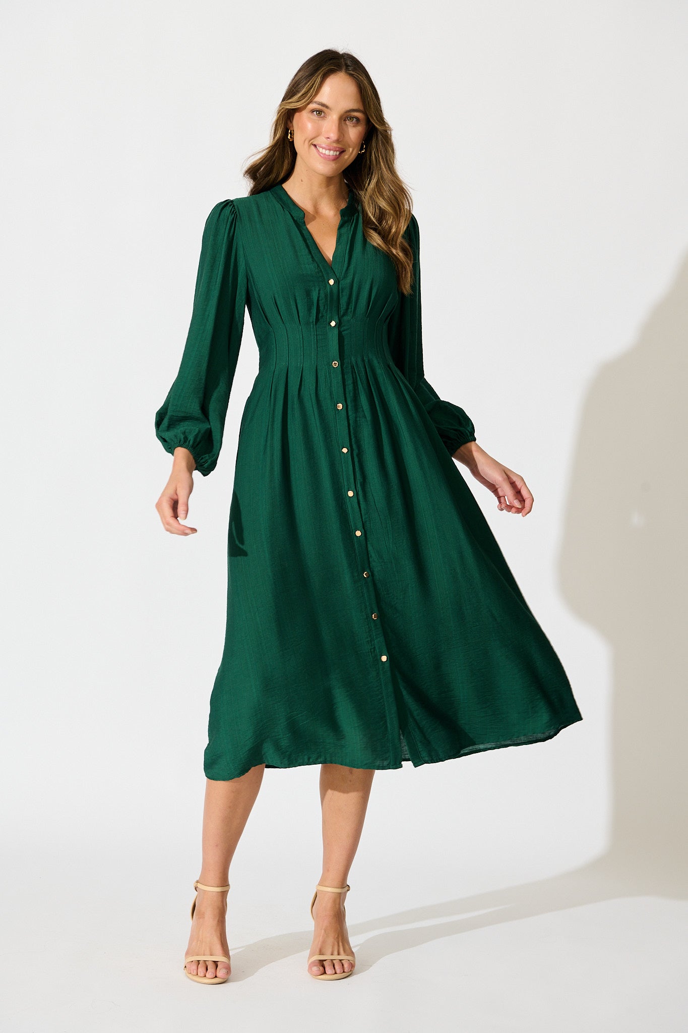 Casablanca Midi Dress in Green